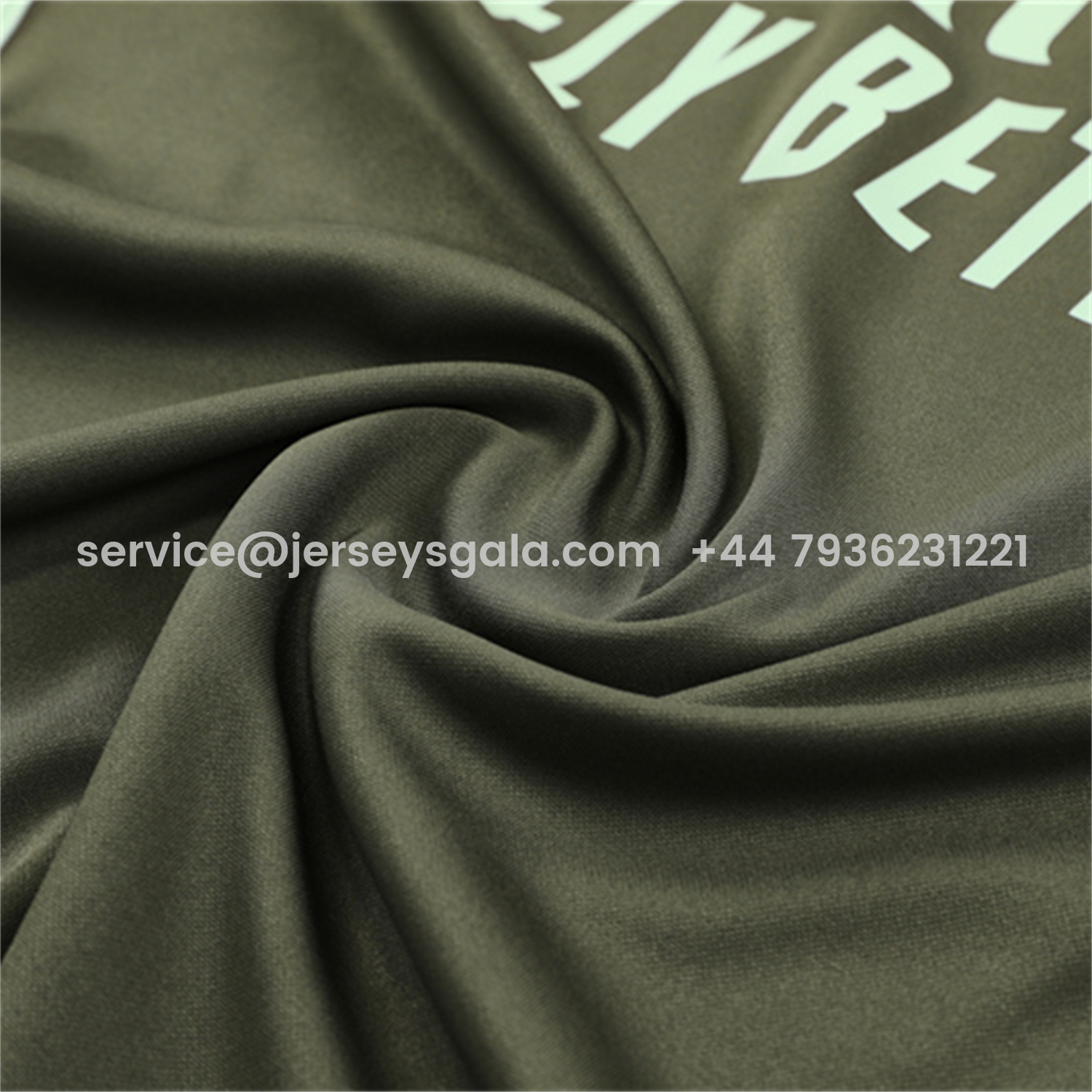 JerseysGala.com | Real Madrid 25-26 Long Sleeve Training Set - Army Green Top & Pants -Customize Name, Number and Patch | Worldwide Shipping