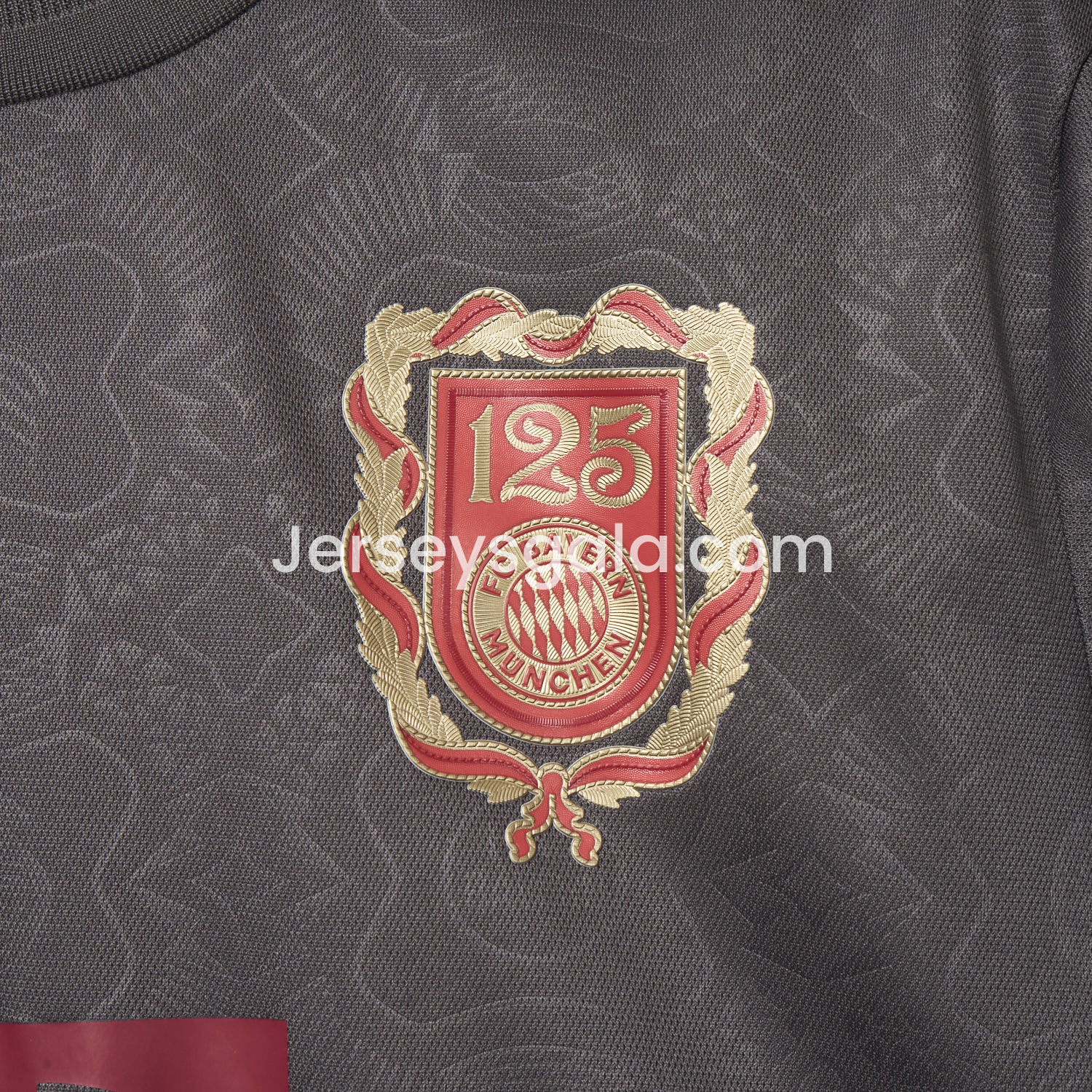JerseysGala.com | Bayern Munich 2025 Grey 125th Anniversary Jersey - Fans Version -Customize Name, Number and Patch | Worldwide Shipping