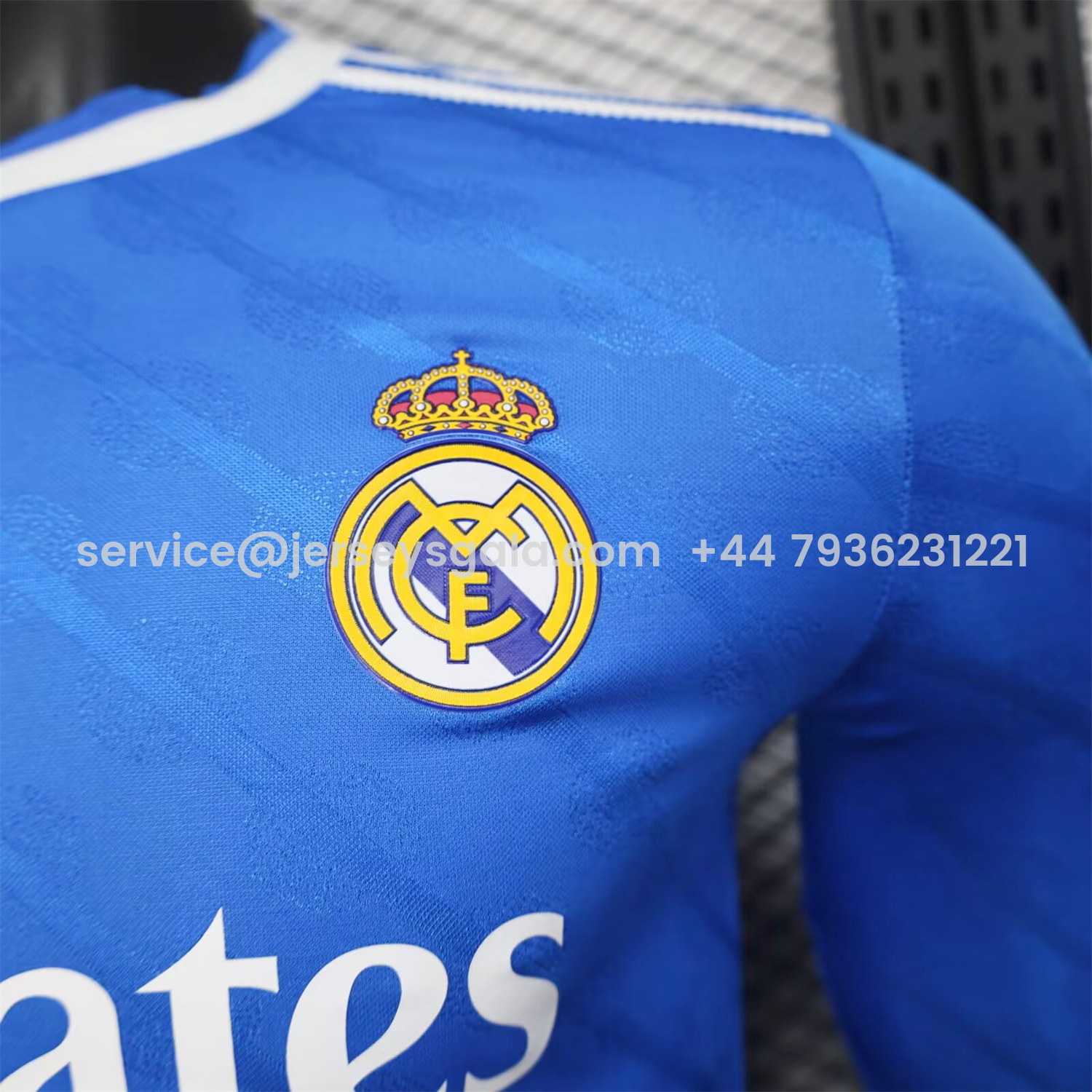 JerseysGala.com | Real Madrid 25-26 Third Long Sleeves Jersey - Player Version -Customize Name, Number and Patch | Worldwide Shipping