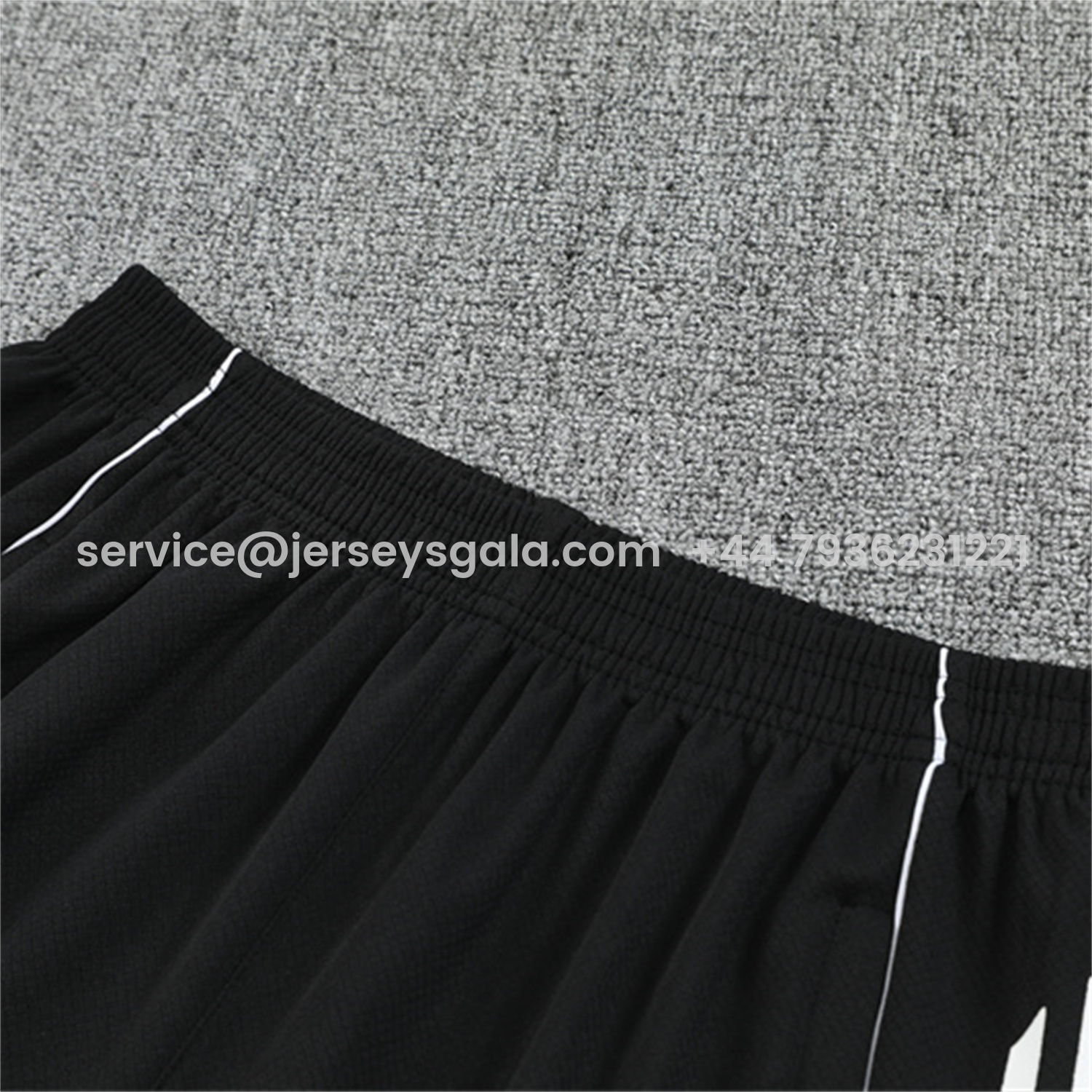 JerseysGala.com | Germany 25-26 Kids Short-Sleeve Training Set - White Top & Black Shorts -Customize Name, Number and Patch | Worldwide Shipping