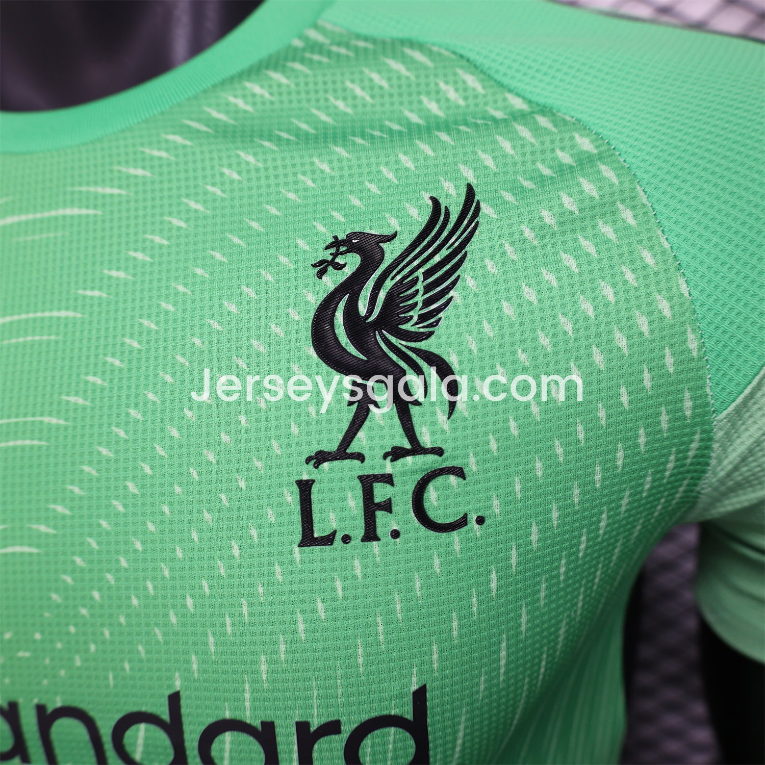 JerseysGala.com | Liver.pool 25-26 Green Goalkeeper Jersey - Player Version -Customize Name, Number and Patch | Worldwide Shipping
