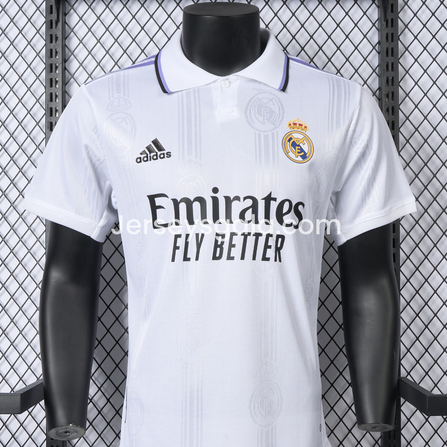 JerseysGala.com | Retro Real Madrid 2022-23 Home Jersey - Player Version -Customize Name, Number and Patch | Worldwide Shipping
