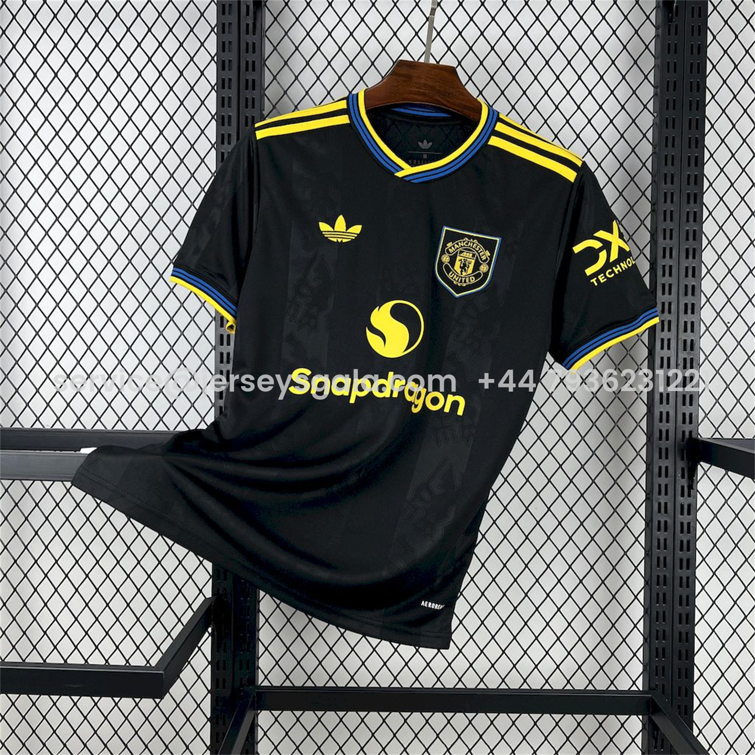 JerseysGala.com | Manchester United 25-26 Third Black Jersey - Fans Version -Customize Name, Number and Patch | Worldwide Shipping