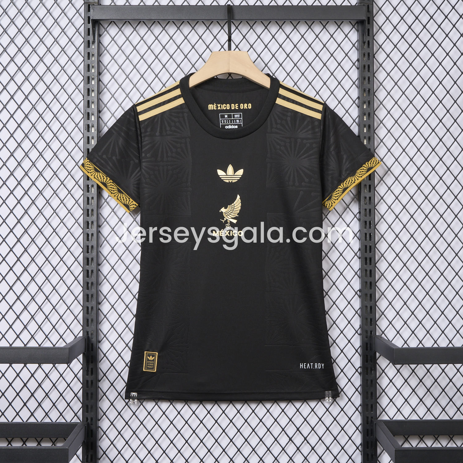 JerseysGala.com | Women's Mexico 2025 Gold Cup Black Jersey - Fans Version -Customize Name, Number and Patch | Worldwide Shipping
