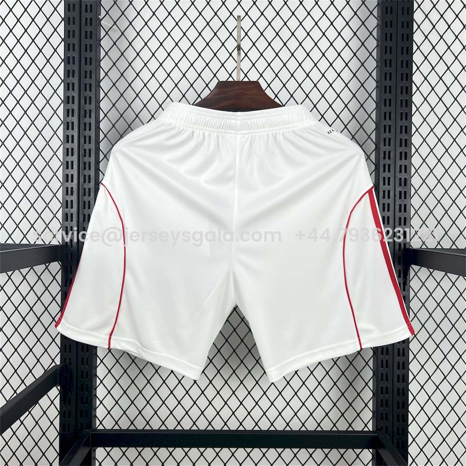 JerseysGala.com | Arsenal 25-26 Home White Shorts - Fans Version -Customize Name, Number and Patch | Worldwide Shipping