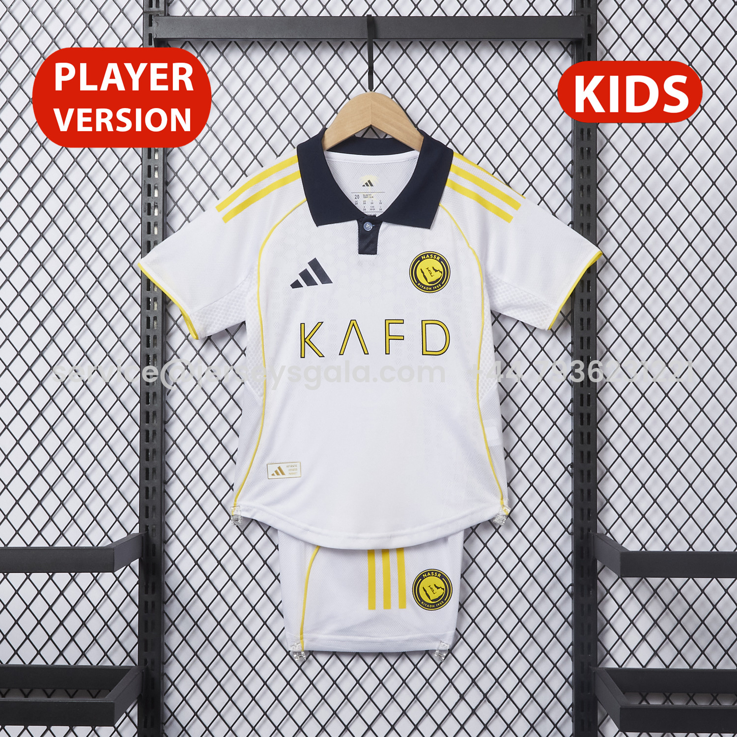 JerseysGala.com | Al Nassr Riyadh Victory 25-26 Third Kids Kit - Player Version -Customize Name, Number and Patch | Worldwide Shipping