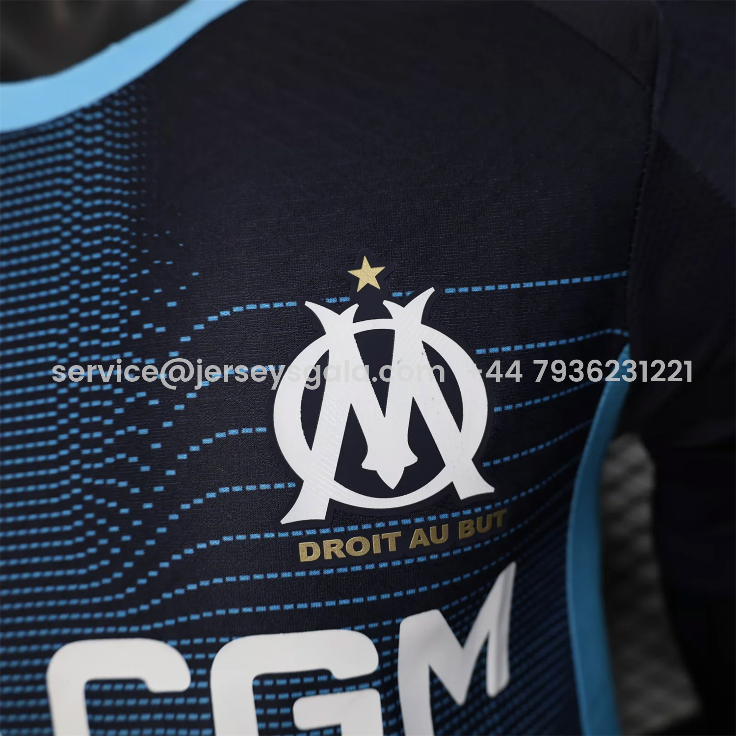 JerseysGala.com | Marseille 25-26 Away Jersey - Player Version -Customize Name, Number and Patch | Worldwide Shipping
