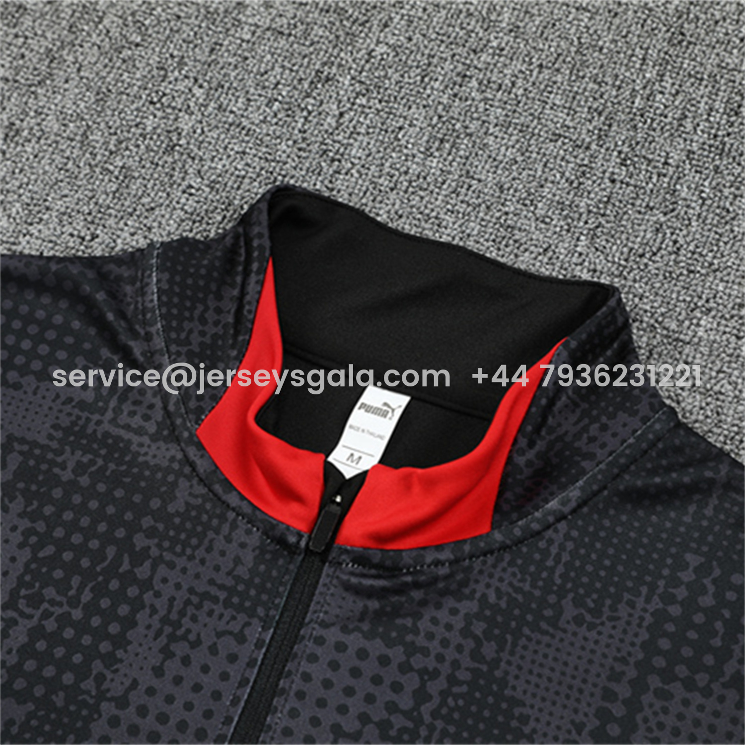 JerseysGala.com | AC Milan 25-26 Long Sleeve Training Set - Black Top & Black Pants -Customize Name, Number and Patch | Worldwide Shipping