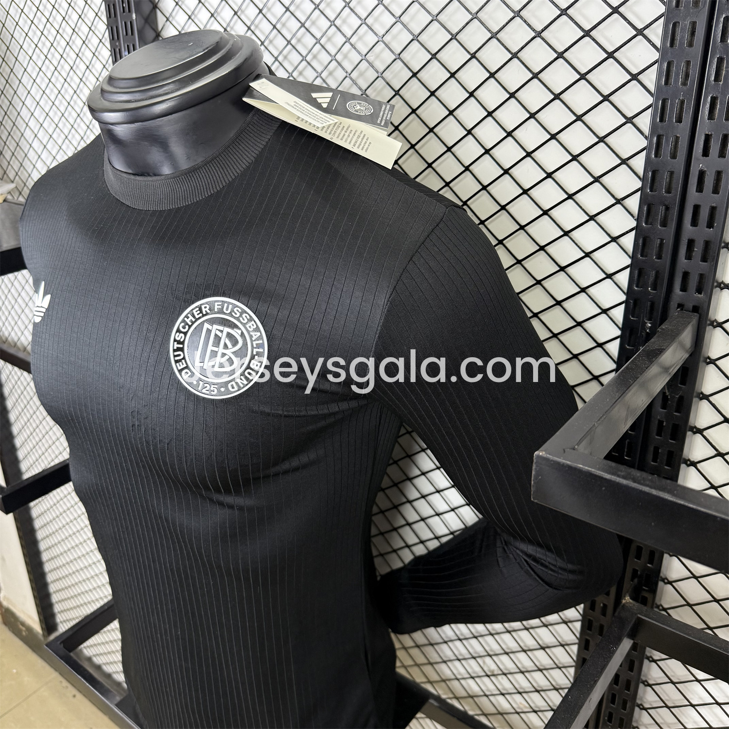 JerseysGala.com | Germany 2025 Black 125-Year Anniversary Commemorative Long Sleeves Jersey - Player Version -Customize Name, Number and Patch | Worldwide Shipping