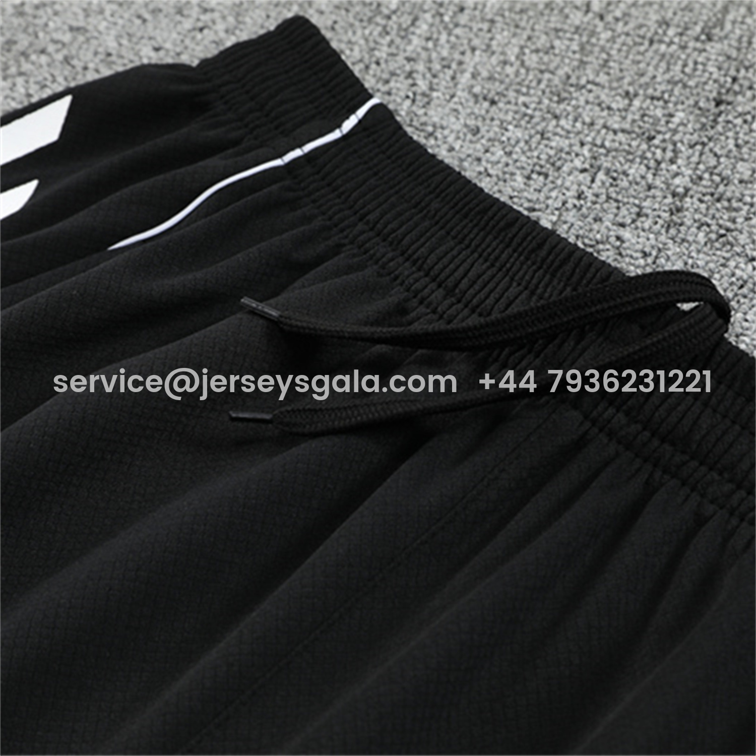 JerseysGala.com | Germany 25-26 Short-Sleeve Training Set - White Top & Black Shorts -Customize Name, Number and Patch | Worldwide Shipping