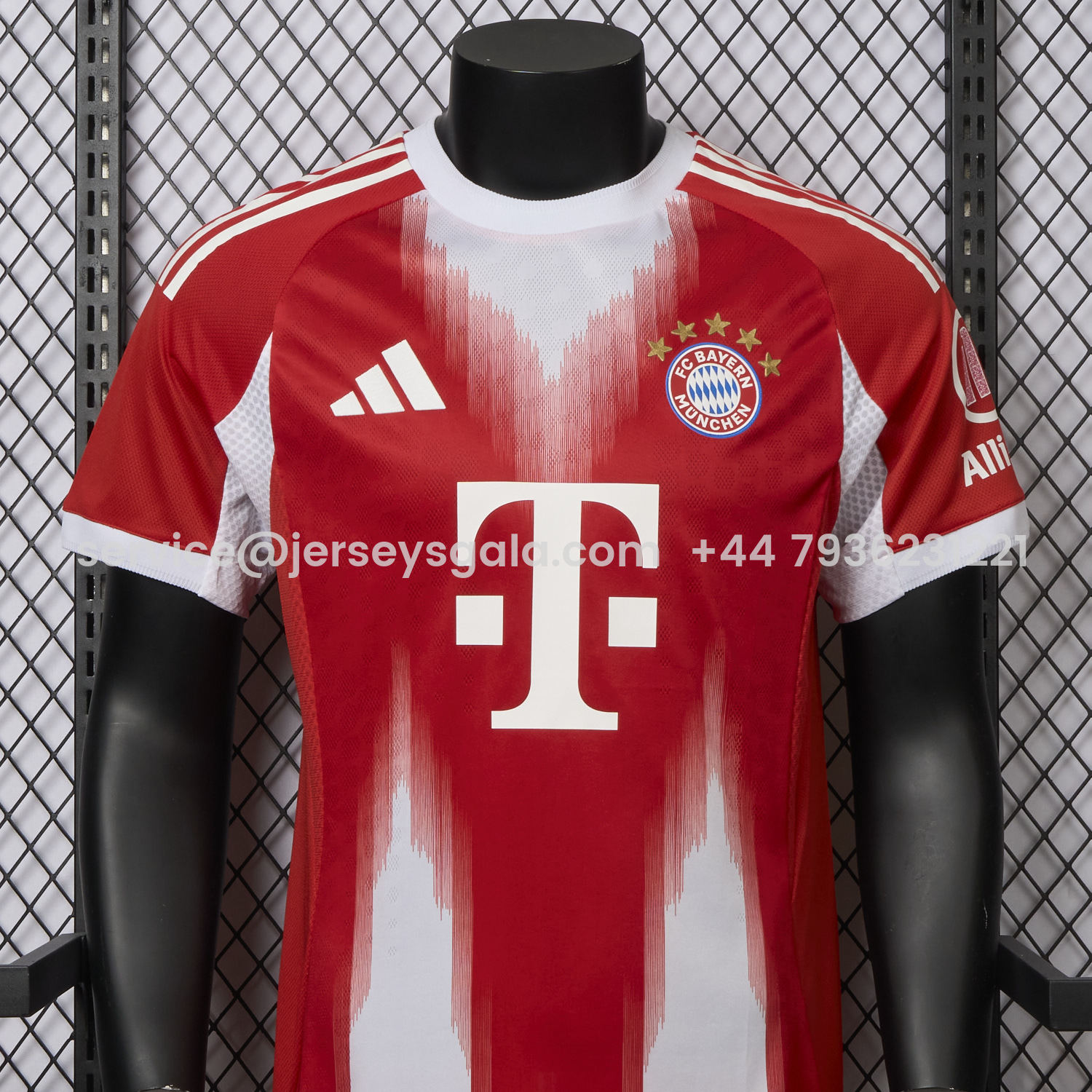 JerseysGala.com | Bayern Munich 25-26 Home Red Jersey - Player Version -Customize Name, Number and Patch | Worldwide Shipping