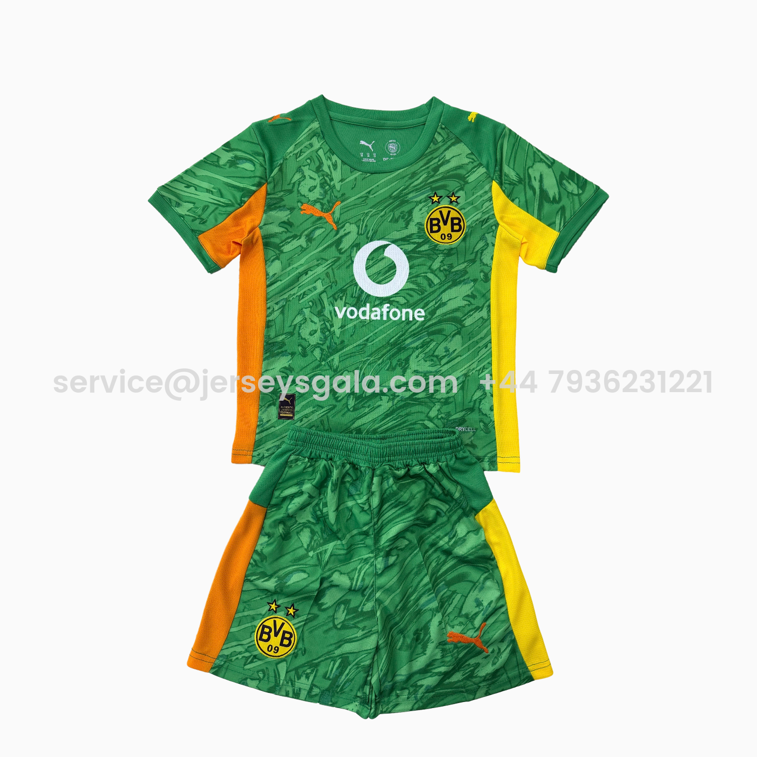 JerseysGala.com | Dortmund 25-26 Green Goalkeeper Men's Adult Jersey Set - Fans Version -Customize Name, Number and Patch | Worldwide Shipping