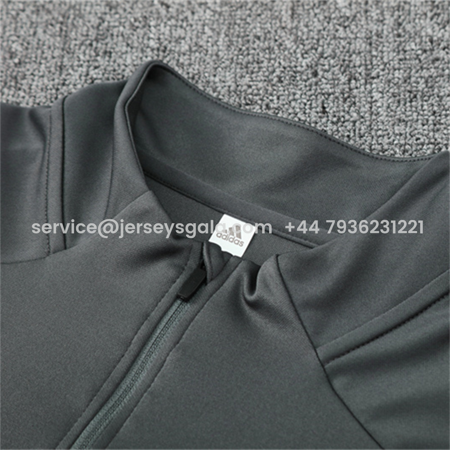 JerseysGala.com | Bayern Munich 25-26 Kids Long Sleeves Training Set - Dark Grey Top & Pants -Customize Name, Number and Patch | Worldwide Shipping