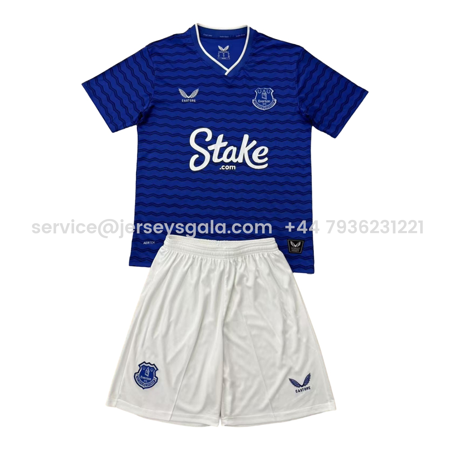 JerseysGala.com | Everton 25-26 Home Men's Adult Jersey Set - Fans Version -Customize Name, Number and Patch | Worldwide Shipping