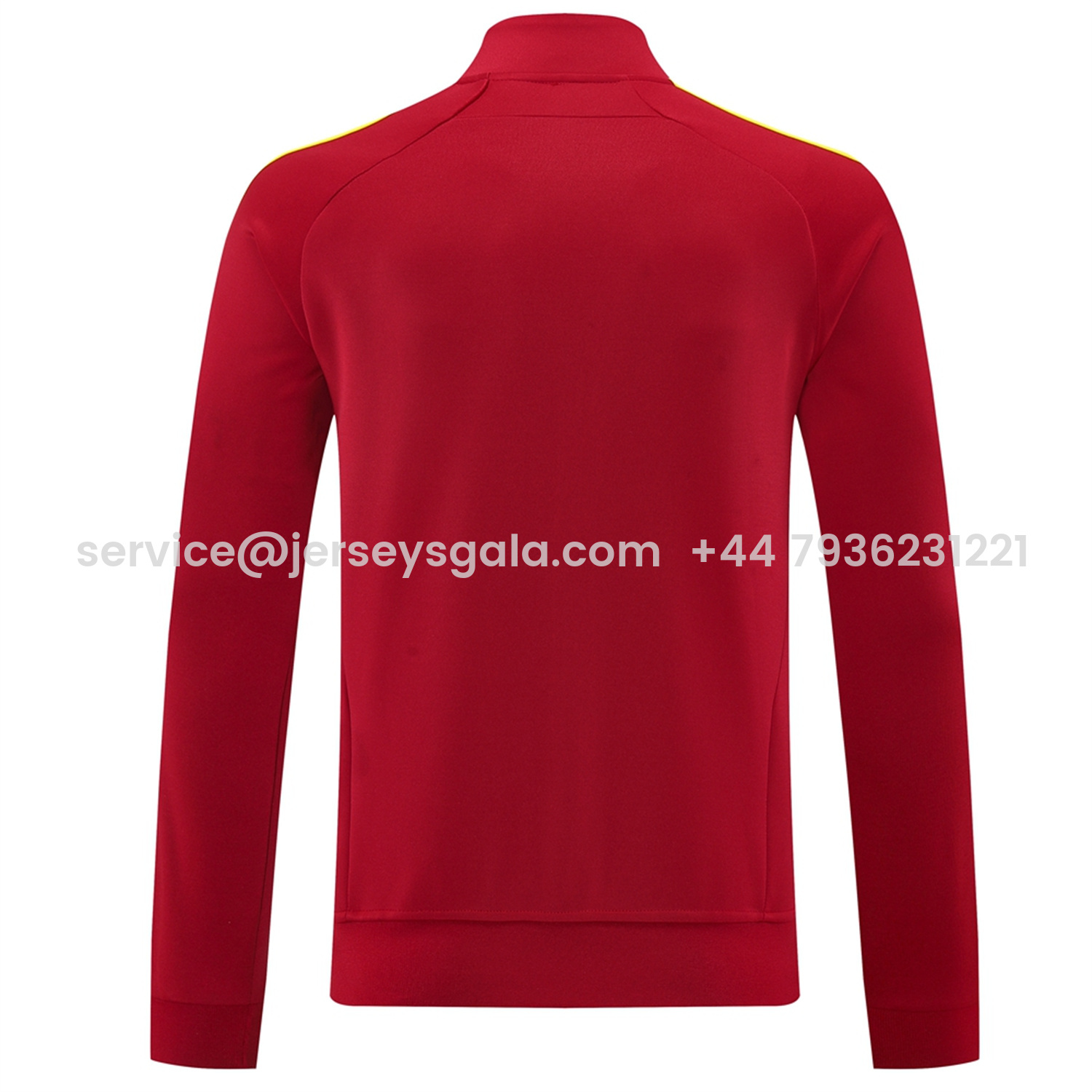 JerseysGala.com | Arsenal 25-26 Jacket Training Tracksuit - Red Jackets & Black Pants -Customize Name, Number and Patch | Worldwide Shipping