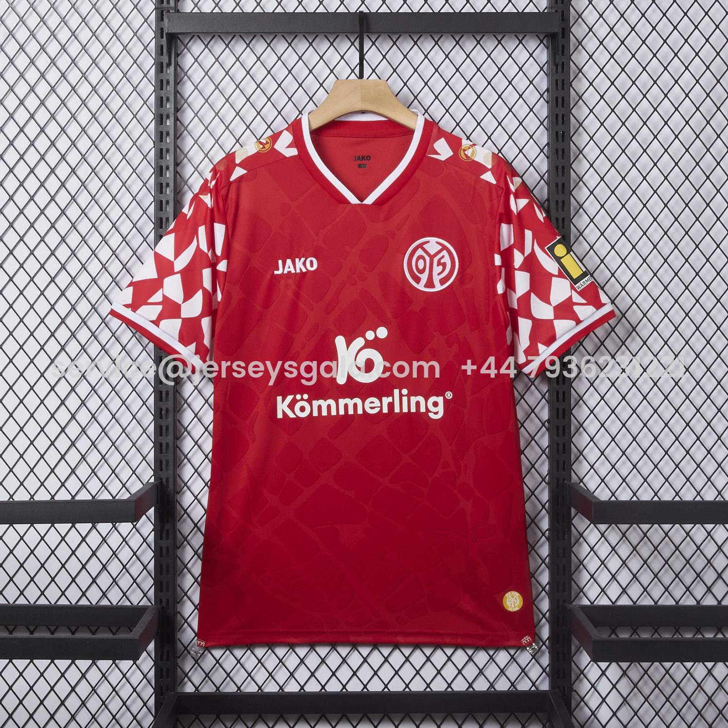 JerseysGala.com | Mainz 25-26 Home Jersey - Fans Version -Customize Name, Number and Patch | Worldwide Shipping