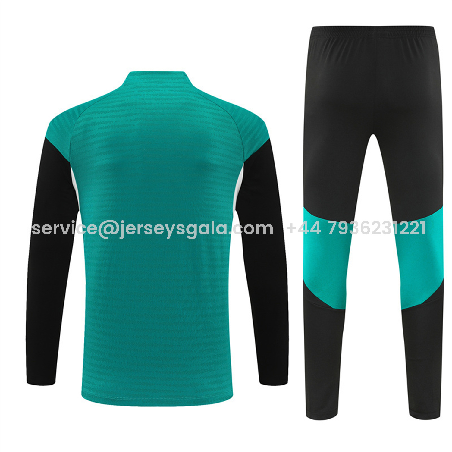 JerseysGala.com | Liver.pool 25-26 Kids Long Sleeve Training Set - Player Version - Green Top and Black Pants -Customize Name, Number and Patch | Worldwide Shipping
