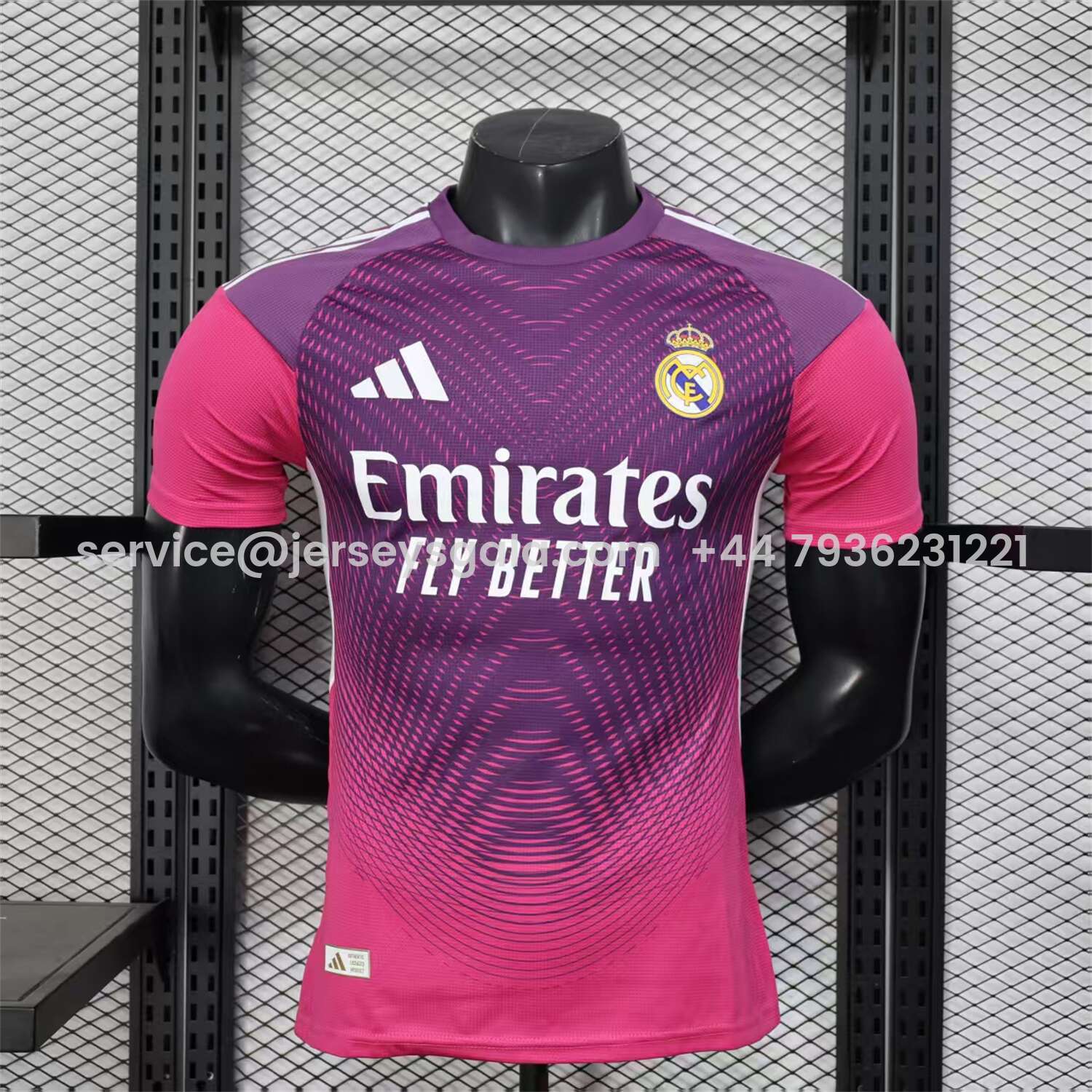 JerseysGala.com | Real Madrid 25-26 Pink Purple Goalkeeper Jersey - Player Version -Customize Name, Number and Patch | Worldwide Shipping