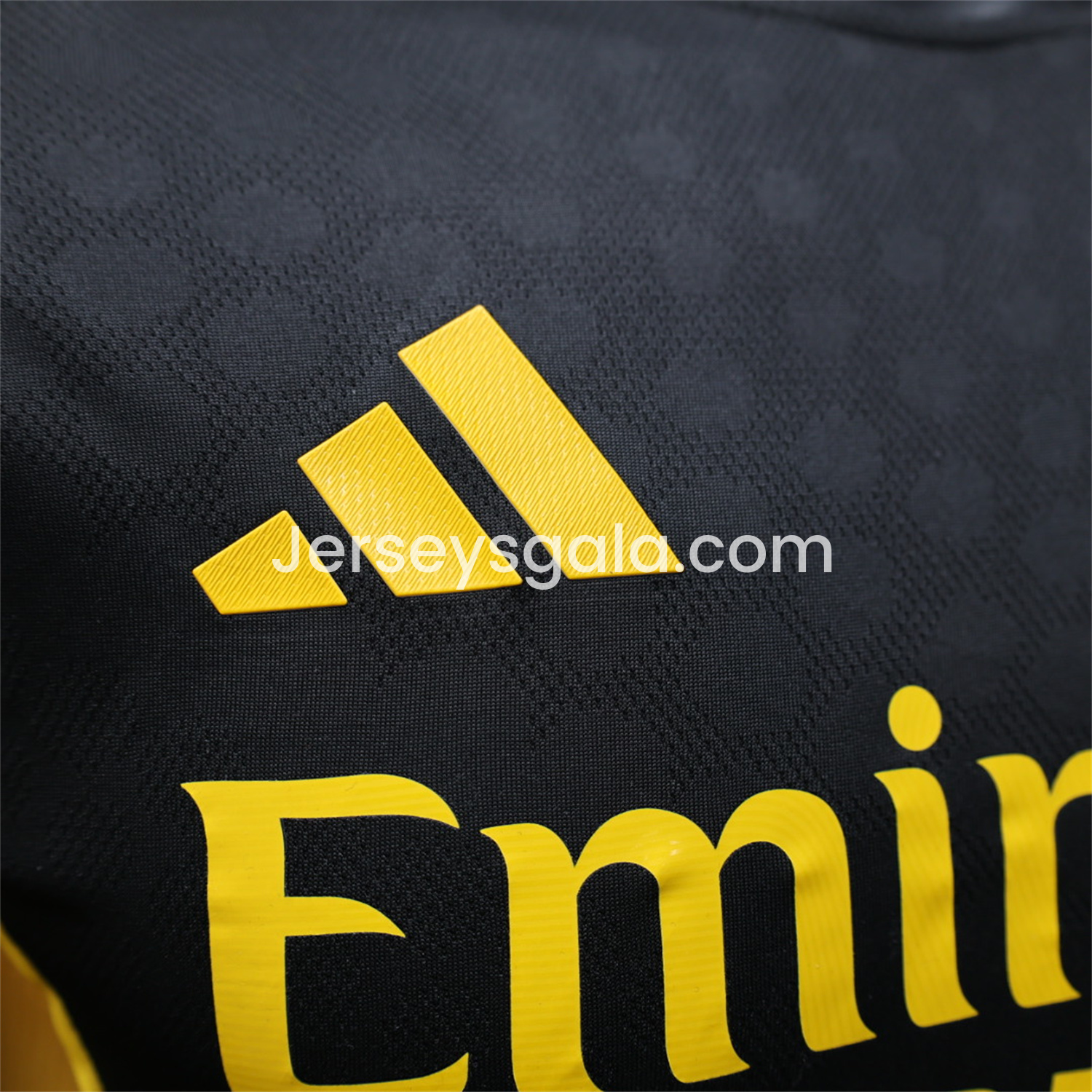 JerseysGala.com | Real Madrid 25-26 Black Gold Special Edition Jersey - Player Version -Customize Name, Number and Patch | Worldwide Shipping