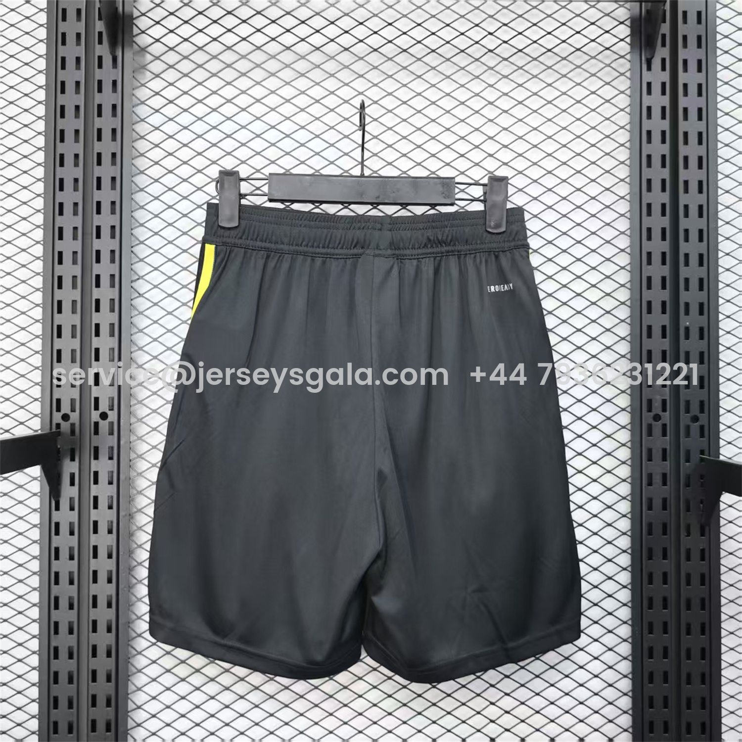 JerseysGala.com | Manchester United 25-26 Third Black Shorts - Player Version -Customize Name, Number and Patch | Worldwide Shipping