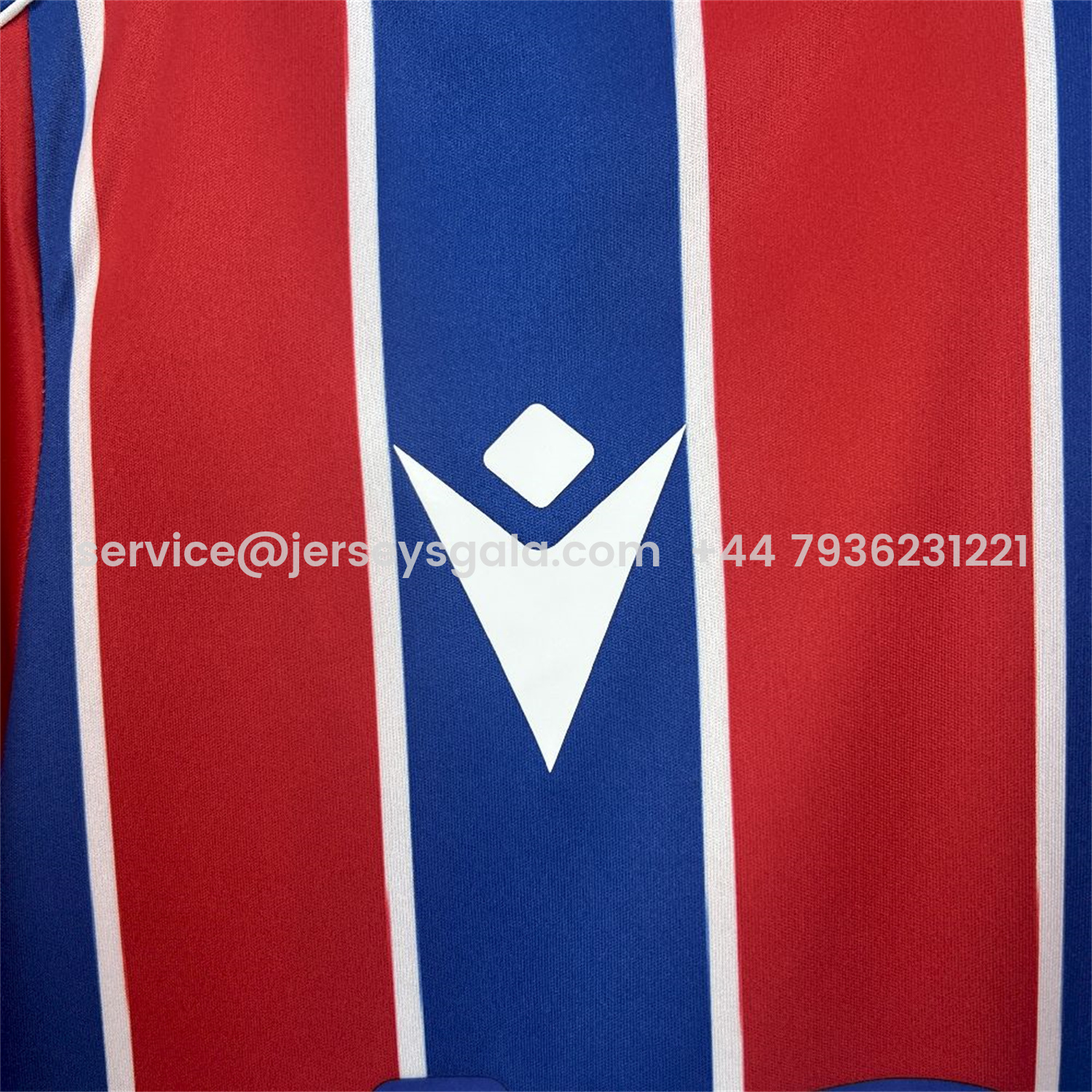 JerseysGala.com | Crystal Palace 25-26 Home Jersey - Fans Version -Customize Name, Number and Patch | Worldwide Shipping