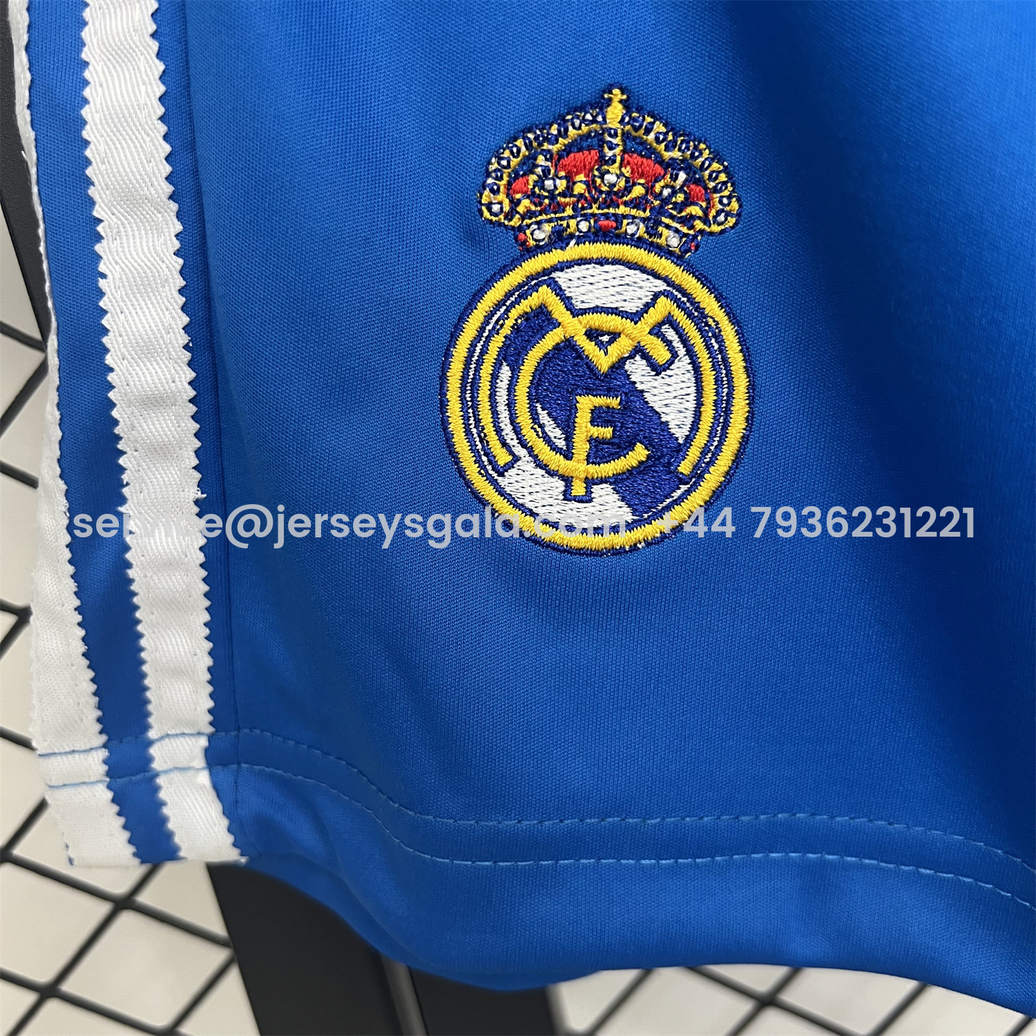 JerseysGala.com | Real Madrid 25-26 Third Blue Shorts - Fans Version -Customize Name, Number and Patch | Worldwide Shipping