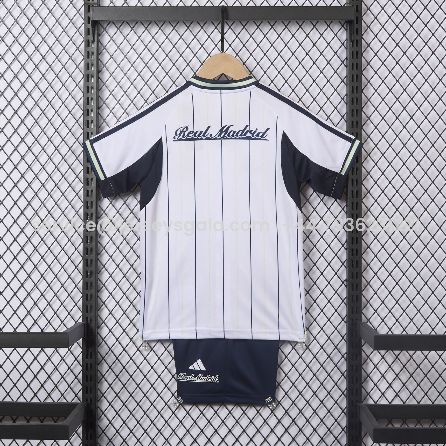 JerseysGala.com | Real Madrid 25-26 White Baseball Kids Kit -Customize Name, Number and Patch | Worldwide Shipping