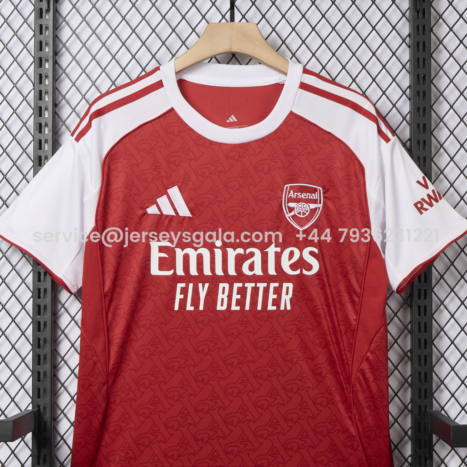 JerseysGala.com | Arsenal 25-26 Home Jersey - Fans Version -Customize Name, Number and Patch | Worldwide Shipping