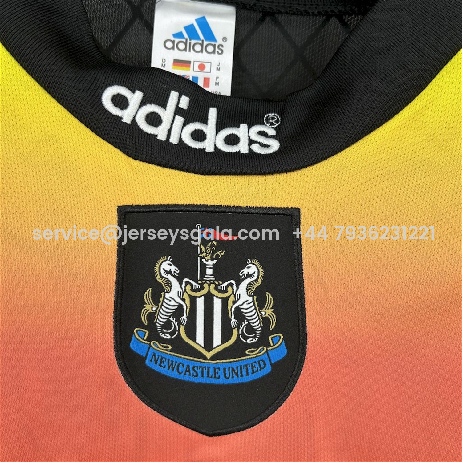 JerseysGala.com | Retro Newcastle United 1996-97 Long Sleeves Goalkeeper Jersey -Customize Name, Number and Patch | Worldwide Shipping