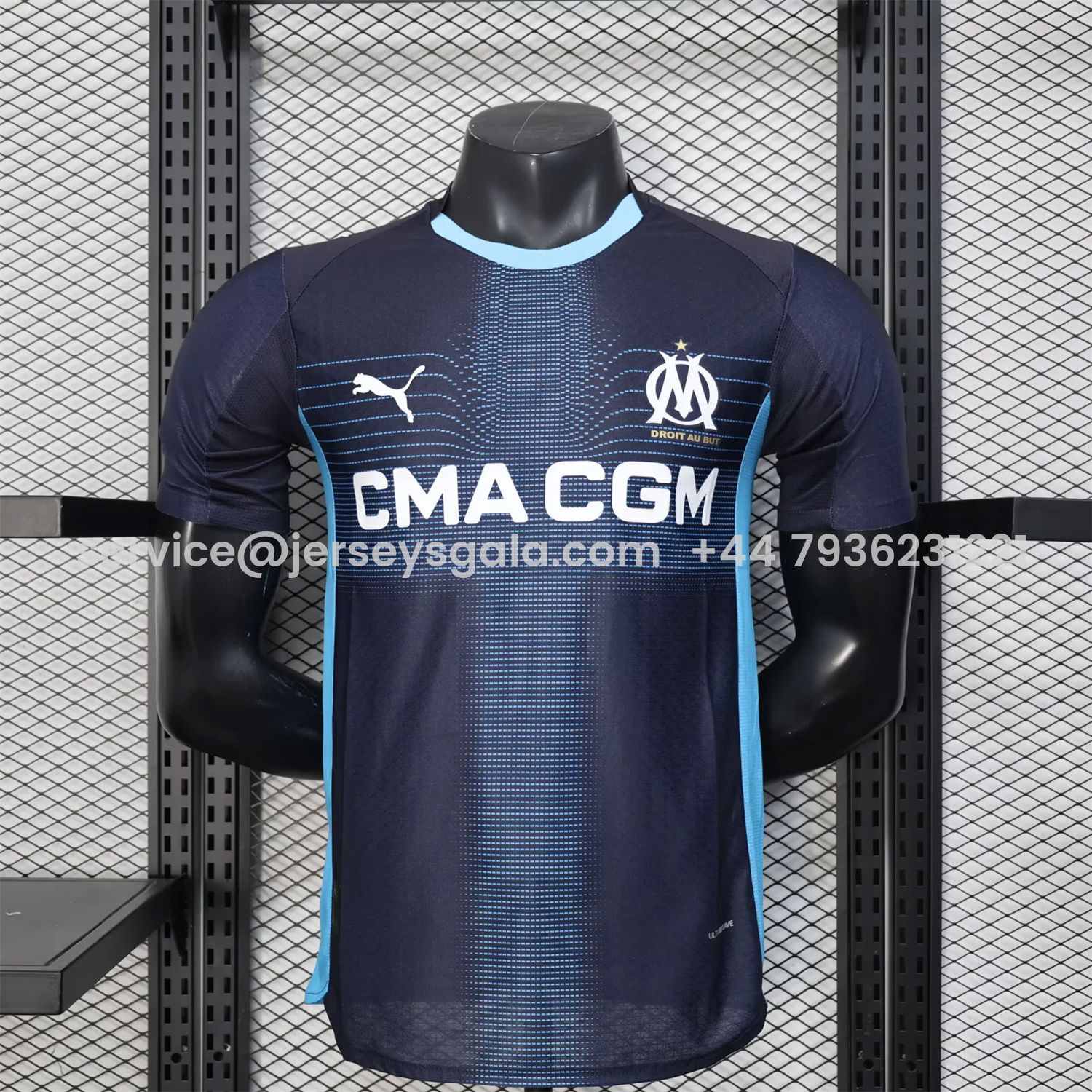 JerseysGala.com | Marseille 25-26 Away Jersey - Player Version -Customize Name, Number and Patch | Worldwide Shipping