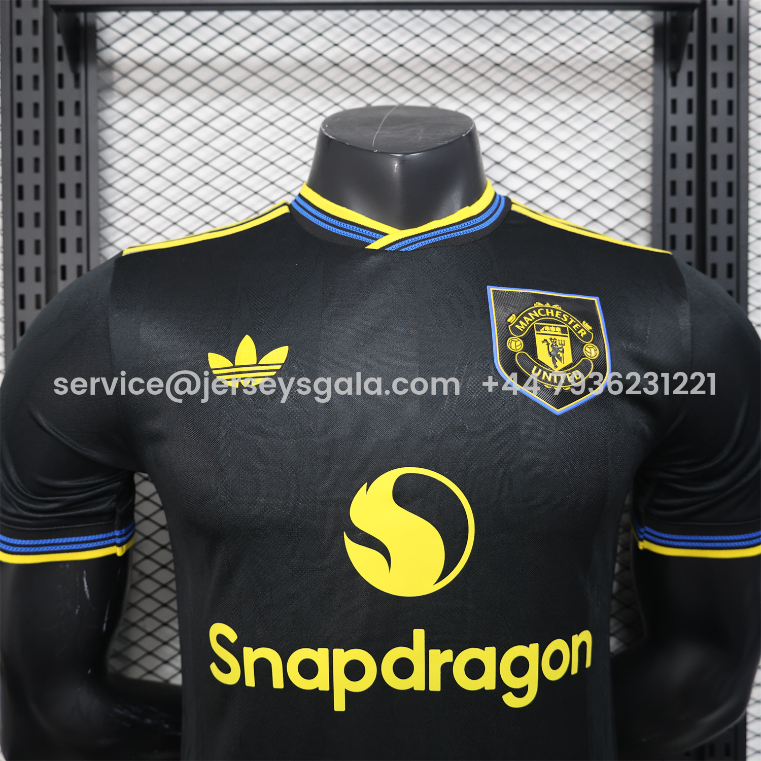 JerseysGala.com | Manchester United 25-26 Third Black Jersey - Player Version -Customize Name, Number and Patch | Worldwide Shipping