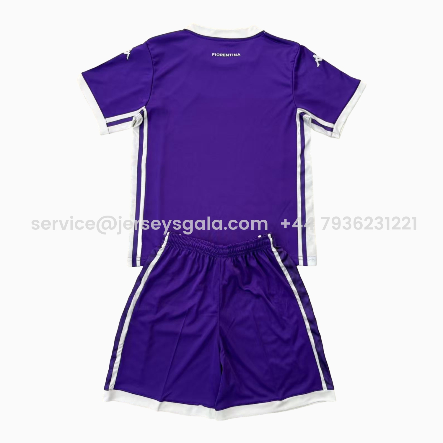 JerseysGala.com | Fiorentina 25-26 Home Kids Kit -Customize Name, Number and Patch | Worldwide Shipping