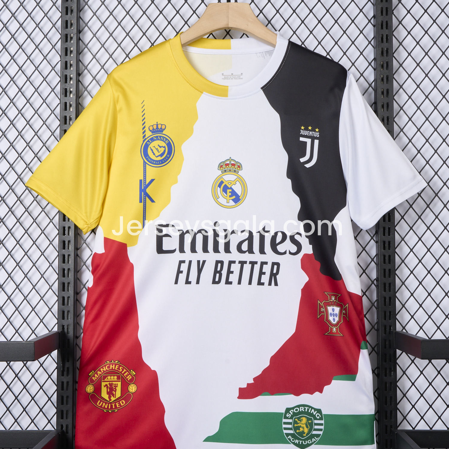 JerseysGala.com | Cristiano Ronaldo Career Commemorative Jersey Real Madrid Manchester United Juventus Portugal Al Nassr Sporting CP - Fans Version -Customize Name, Number and Patch | Worldwide Shipping