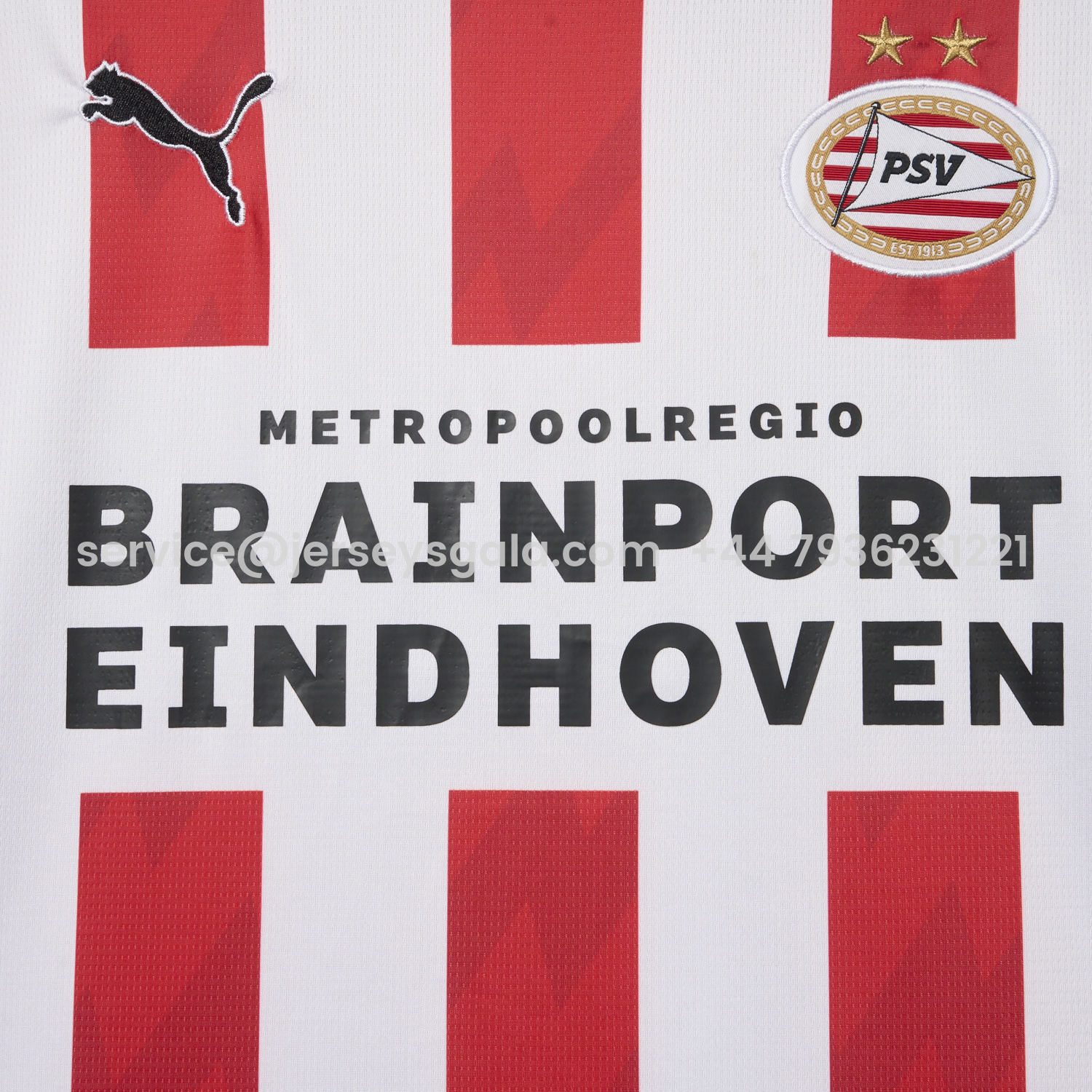 JerseysGala.com | PSV Eindhoven 25-26 Home Jersey - Fans Version -Customize Name, Number and Patch | Worldwide Shipping