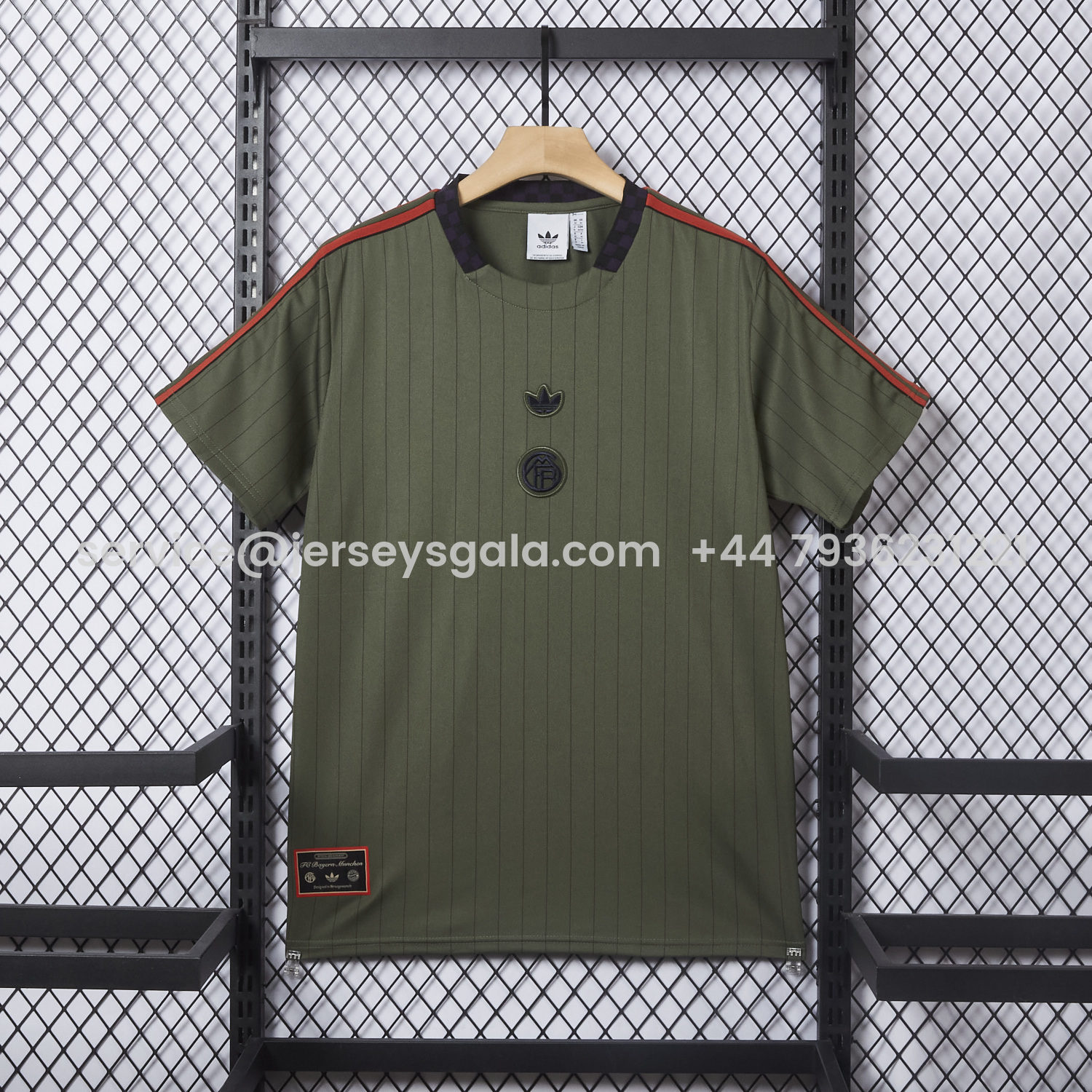 JerseysGala.com | Bayern Munich 25-26 Trefoil Green Travel Jersey - Fans Version -Customize Name, Number and Patch | Worldwide Shipping