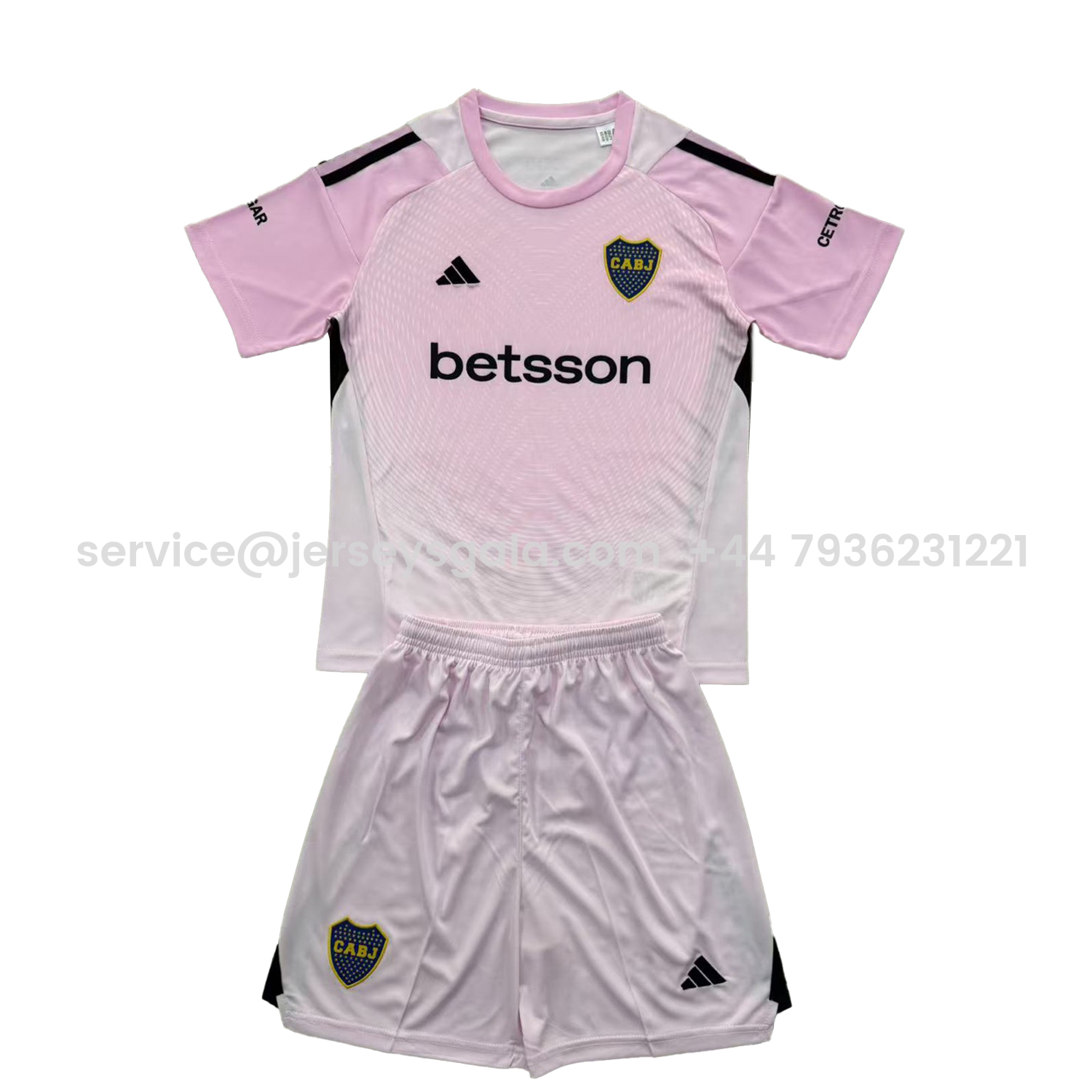 JerseysGala.com | Boca Juniors 25-26 Pink Goalkeeper Men's Adult Jersey Set - Fans Version -Customize Name, Number and Patch | Worldwide Shipping