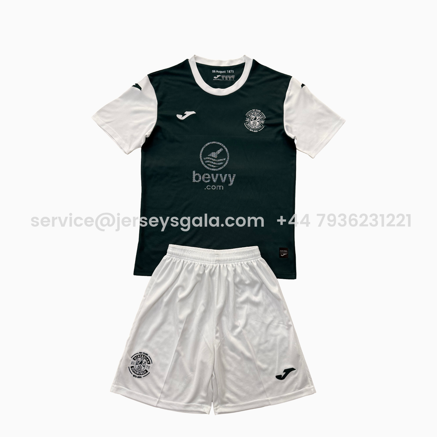 JerseysGala.com | Hibernian 25-26 Home Men's Adult Jersey Set - Fans Version -Customize Name, Number and Patch | Worldwide Shipping