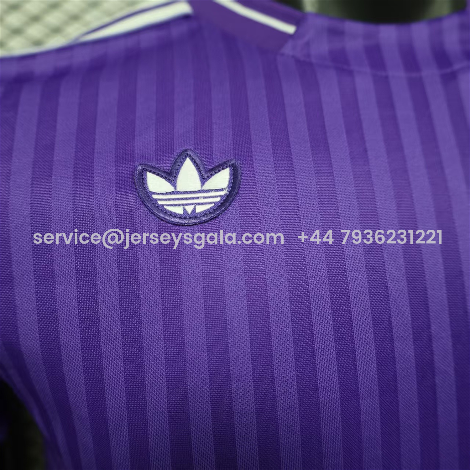 JerseysGala.com | Real Madrid 25-26 Icon Range Trefoil Purple Travel Jersey - Player Version -Customize Name, Number and Patch | Worldwide Shipping