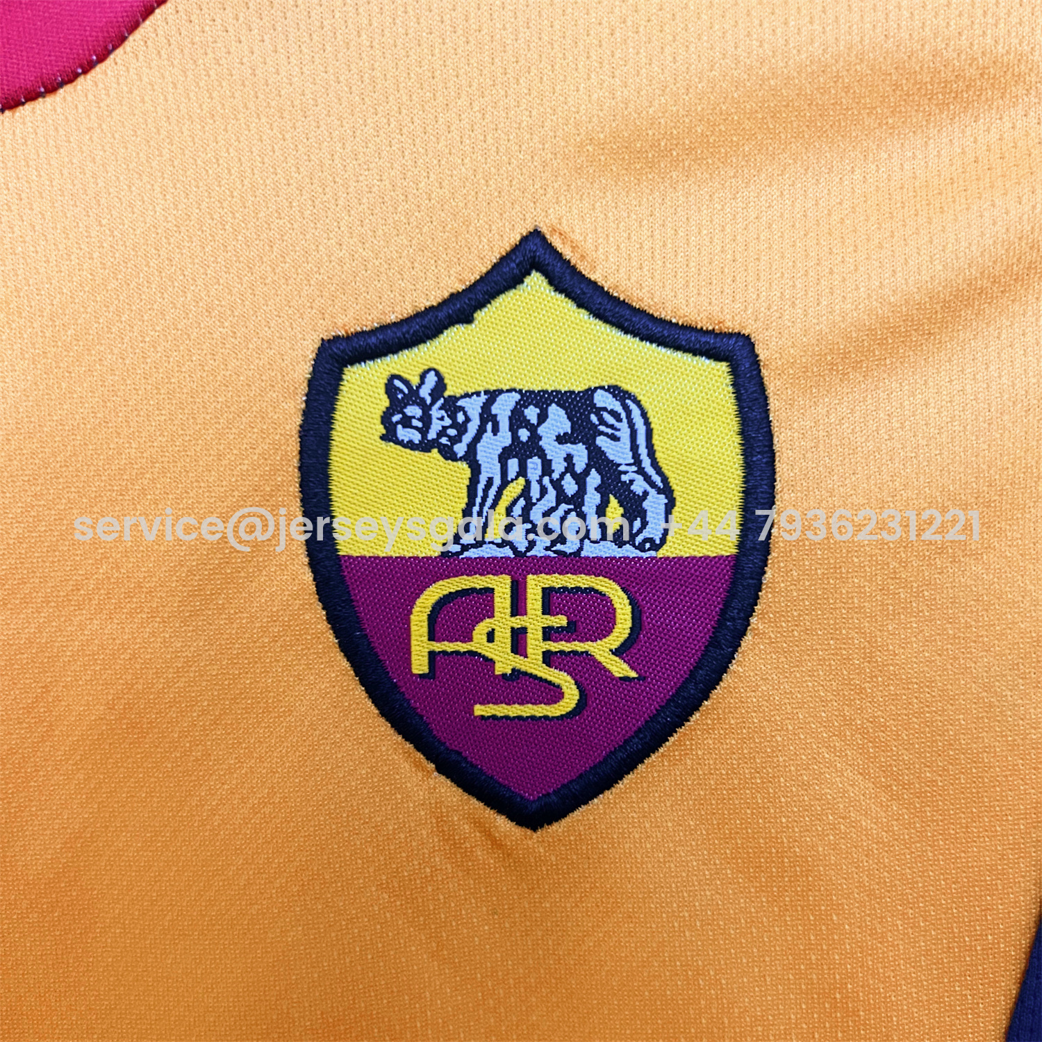 JerseysGala.com | Retro Roma 2001-02 Home Kids Kit -Customize Name, Number and Patch | Worldwide Shipping