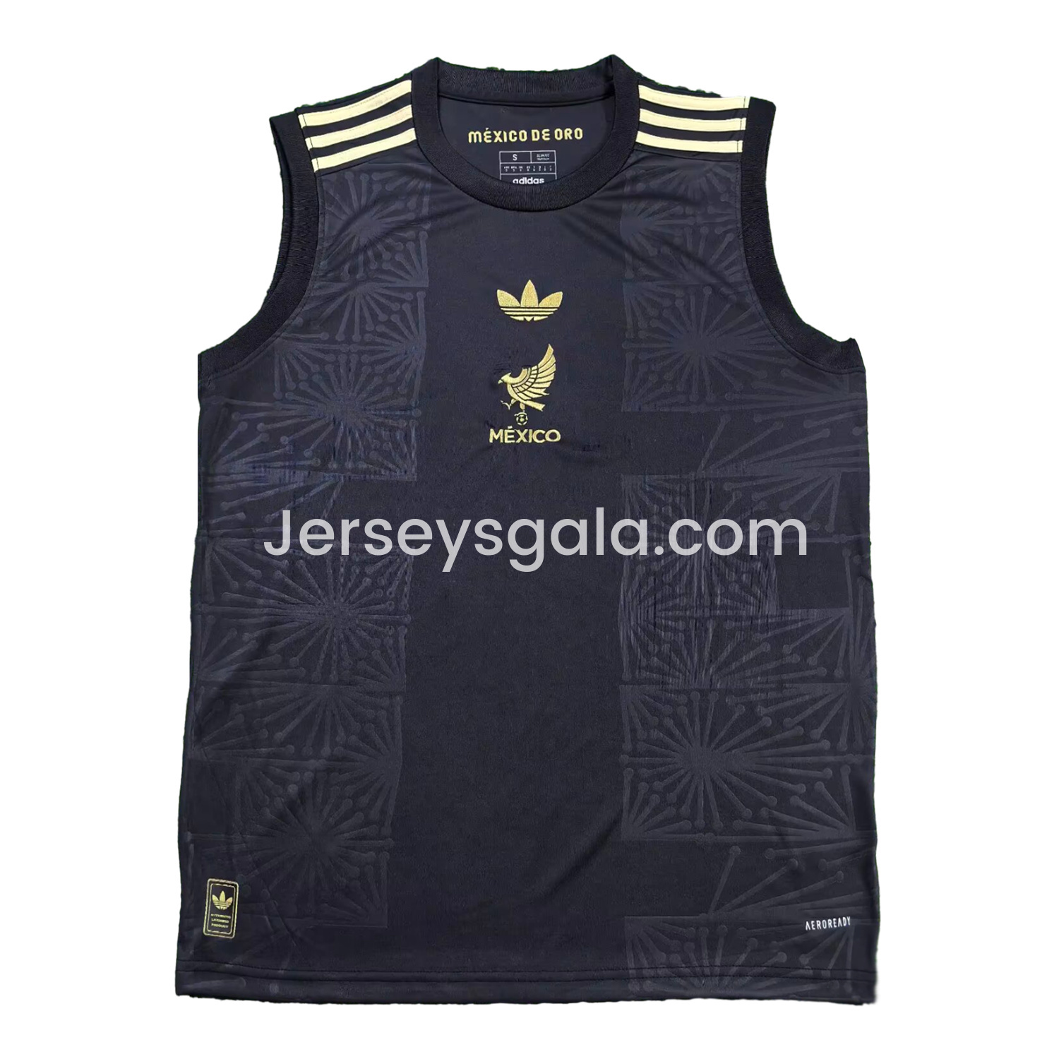 JerseysGala.com | Mexico 2025 Gold Cup Black Special Edition Vest -Customize Name, Number and Patch | Worldwide Shipping