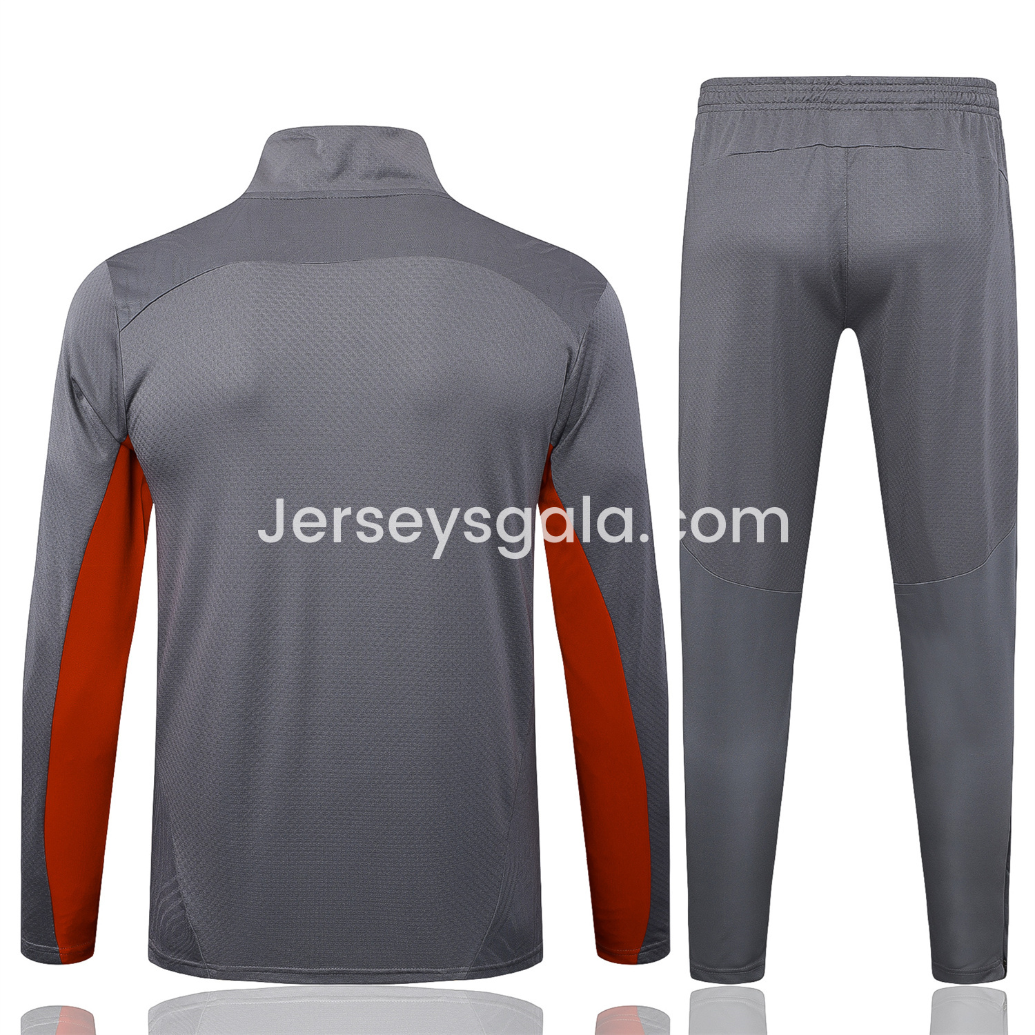JerseysGala.com | AC Milan 25-26 Jacket Training Tracksuit - Grey top & Grey Pants -Customize Name, Number and Patch | Worldwide Shipping