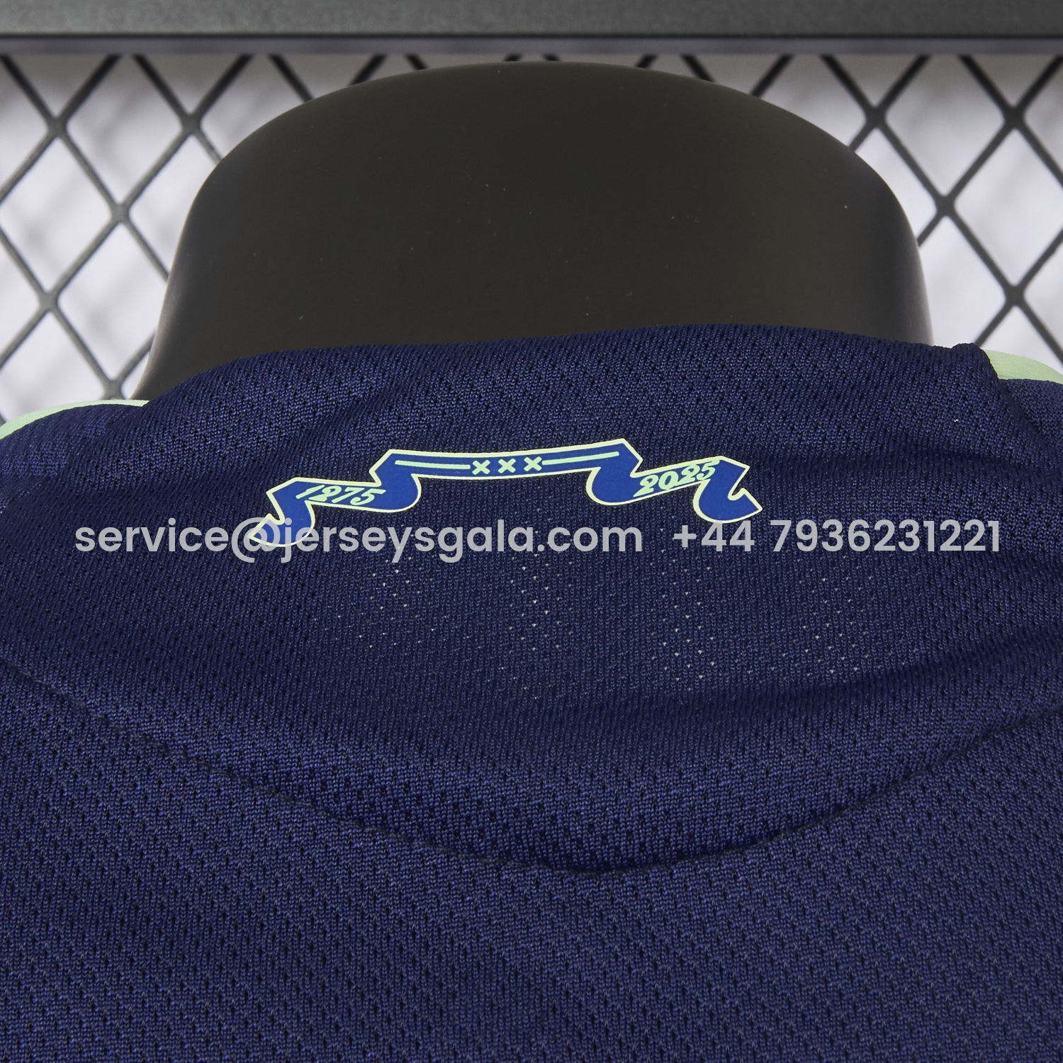 JerseysGala.com | Ajax 25-26 Away Deep Blue Jersey - Player Version -Customize Name, Number and Patch | Worldwide Shipping
