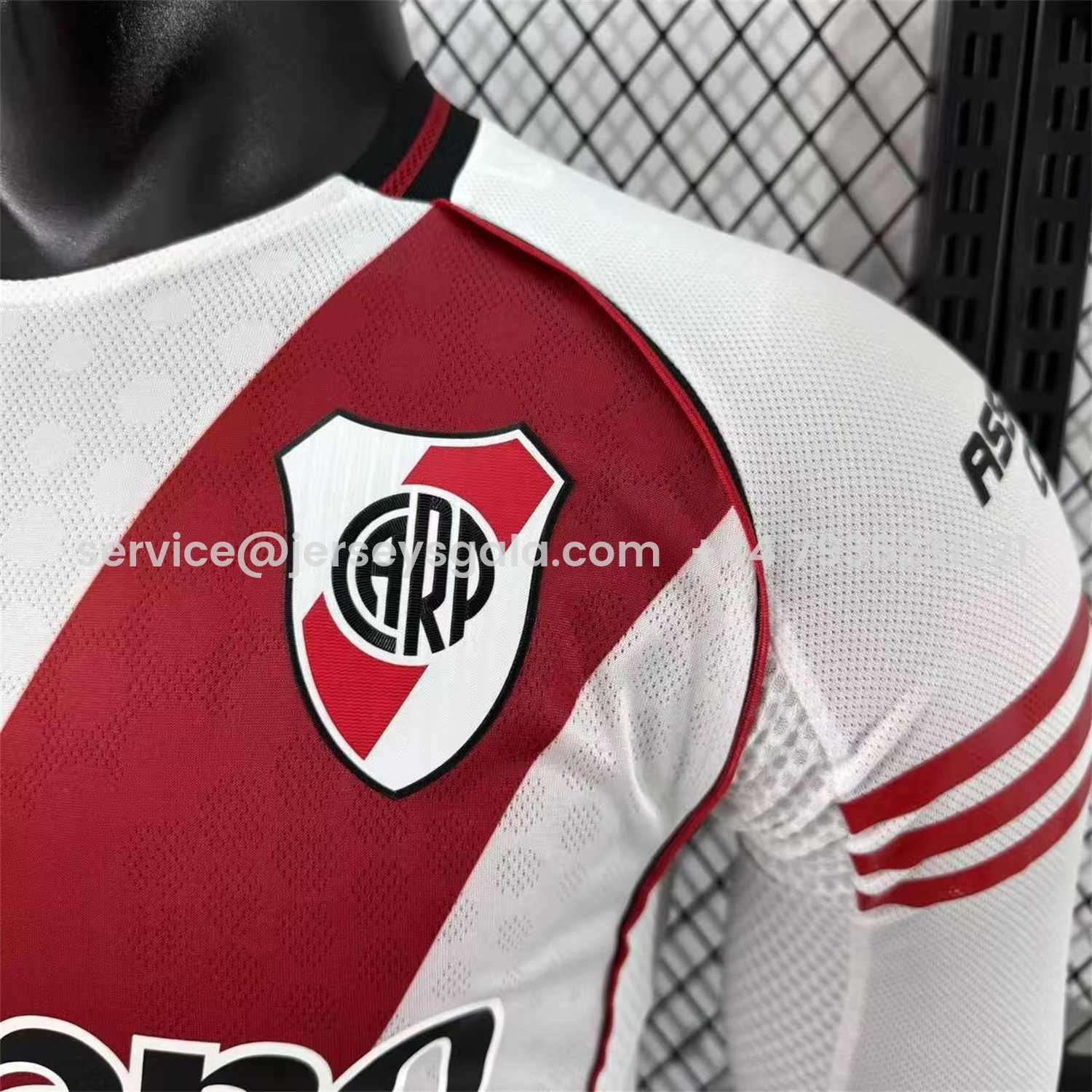 JerseysGala.com | River Plate 25-26 Home Long Sleeves Jersey with New Sponsors - Player Version -Customize Name, Number and Patch | Worldwide Shipping