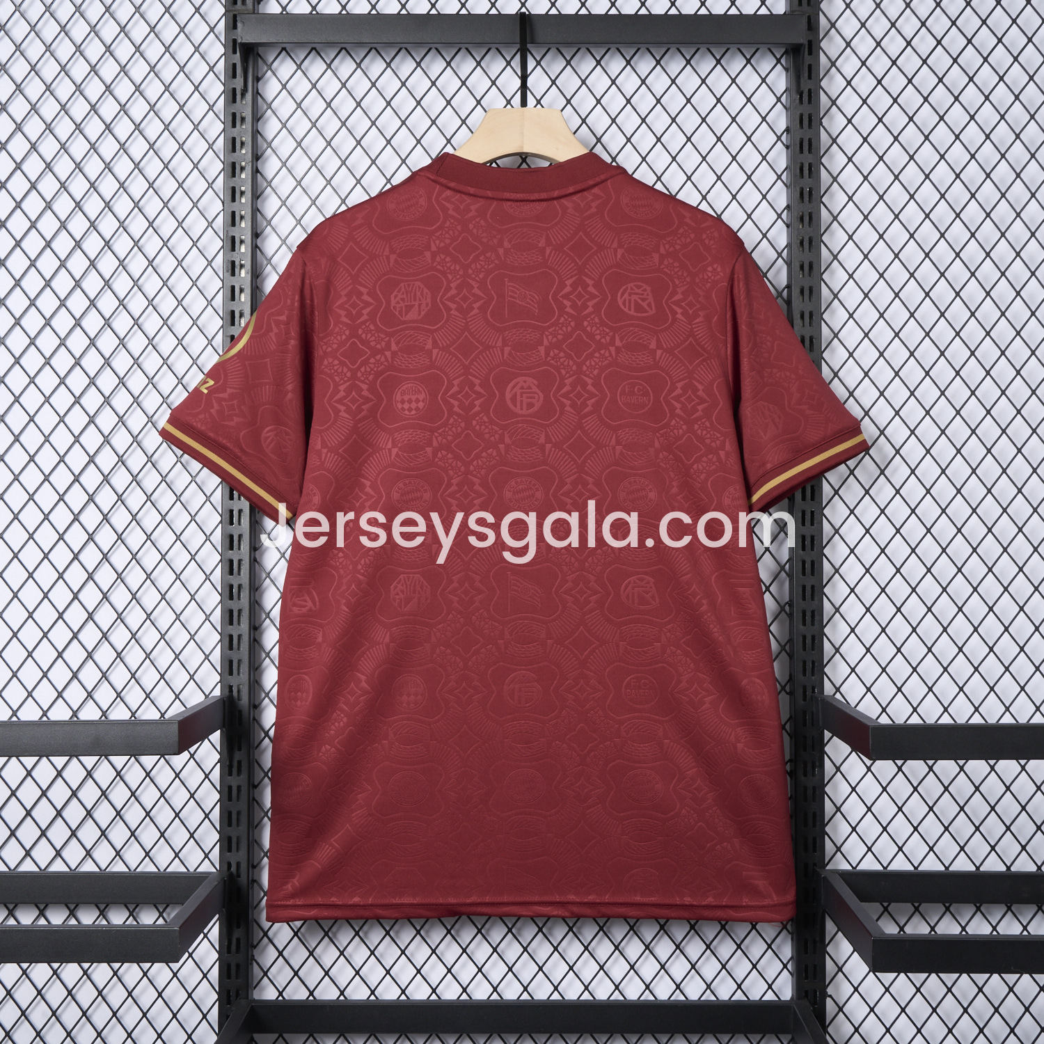 JerseysGala.com | Bayern Munich 2025 Red 125th Anniversary Jersey - Fans Version -Customize Name, Number and Patch | Worldwide Shipping