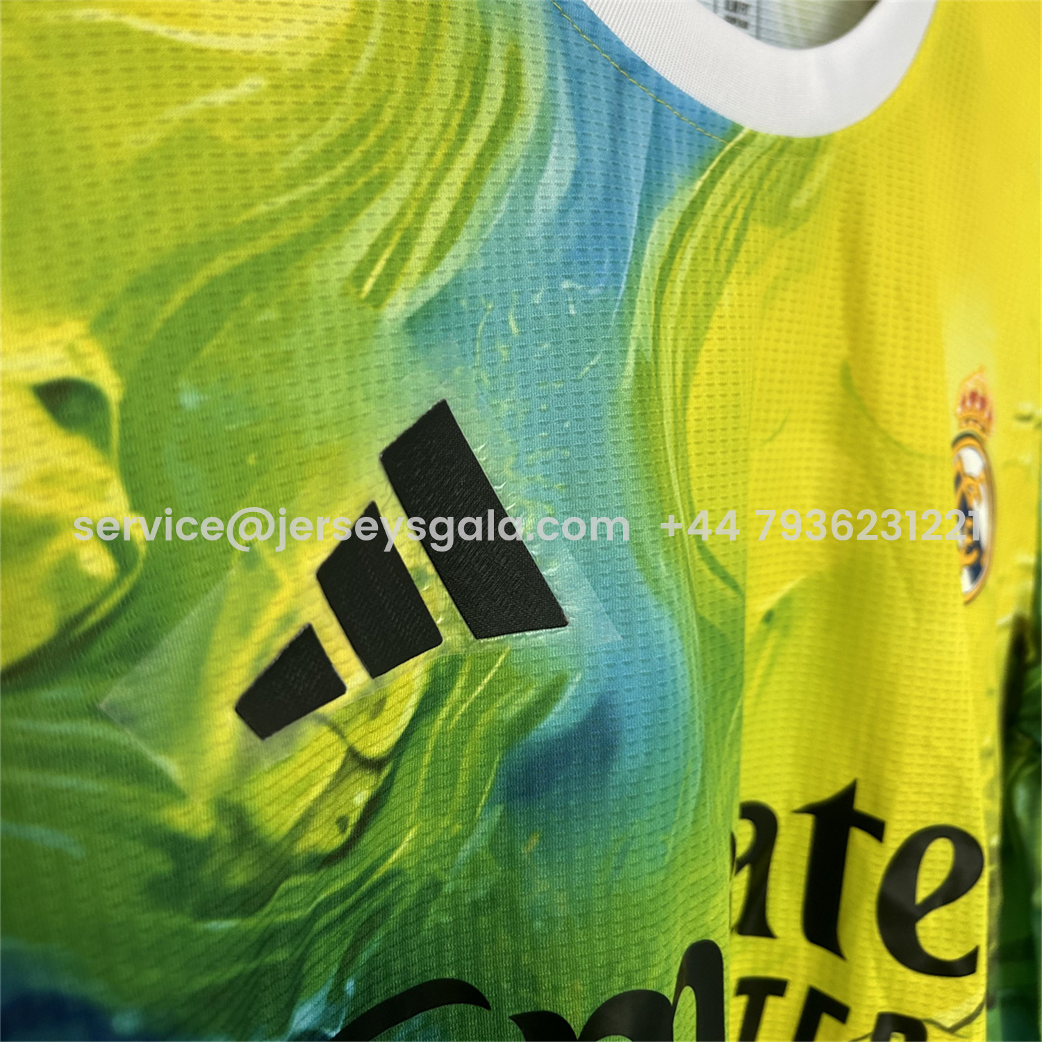 JerseysGala.com | Real Madrid 25-26 Green & Yellow Special Jersey - Fans Version -Customize Name, Number and Patch | Worldwide Shipping