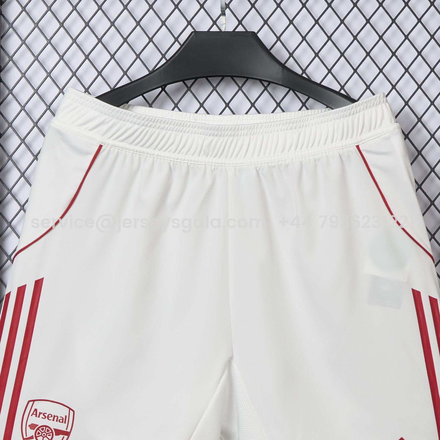 JerseysGala.com | Arsenal 25-26 Home White Shorts - Player Version -Customize Name, Number and Patch | Worldwide Shipping