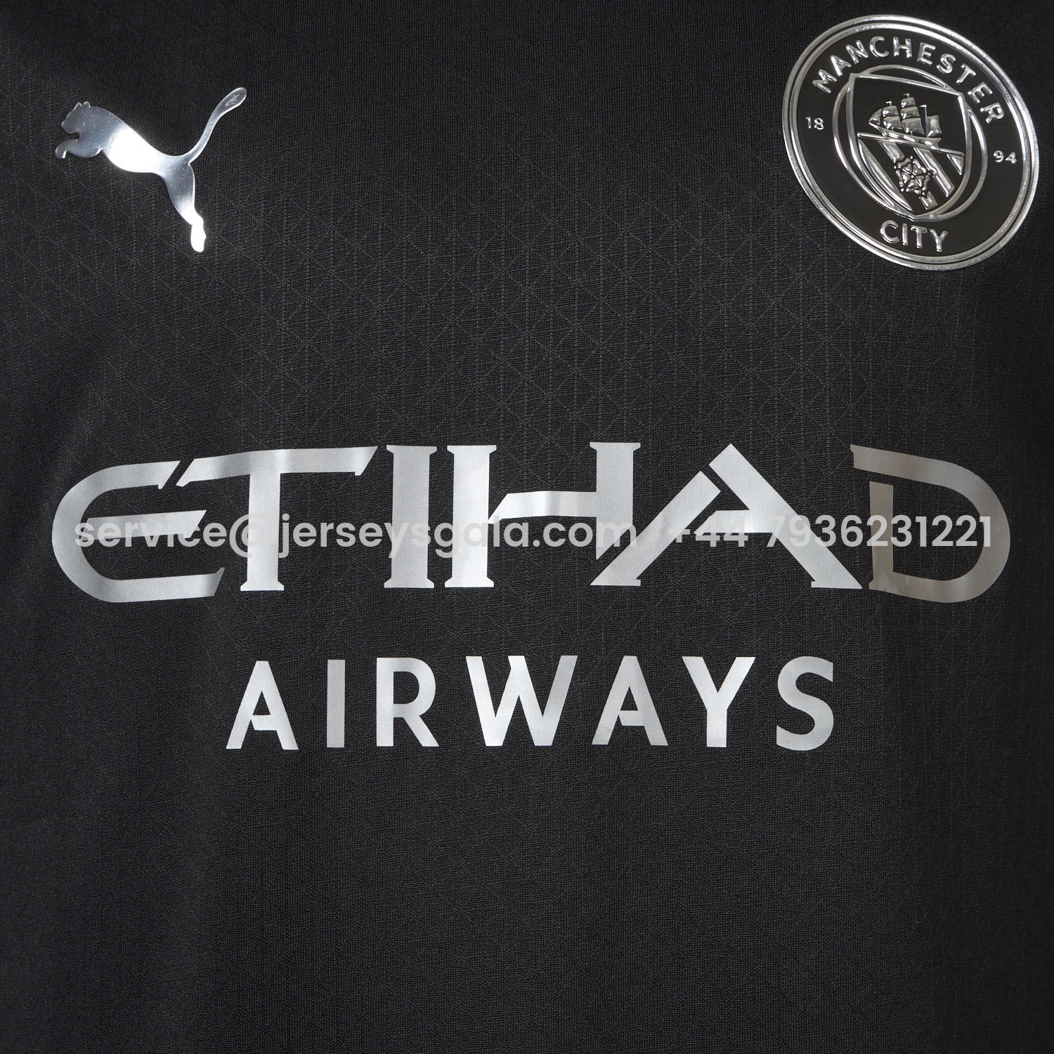 JerseysGala.com | Manchester City 25-26 Away Black Jersey - Player Version -Customize Name, Number and Patch | Worldwide Shipping