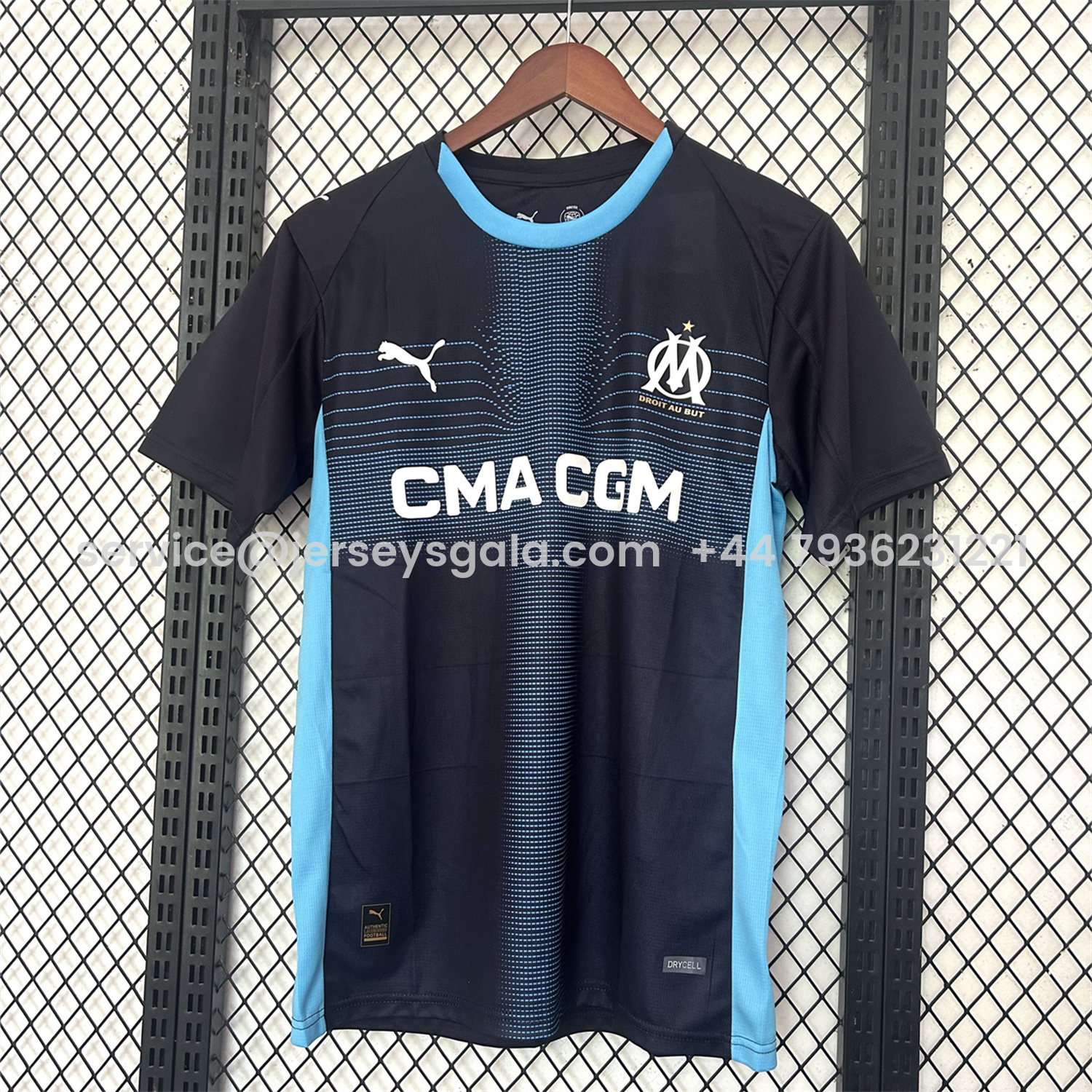 JerseysGala.com | Marseille 25-26 Away Jersey - Fans Version -Customize Name, Number and Patch | Worldwide Shipping
