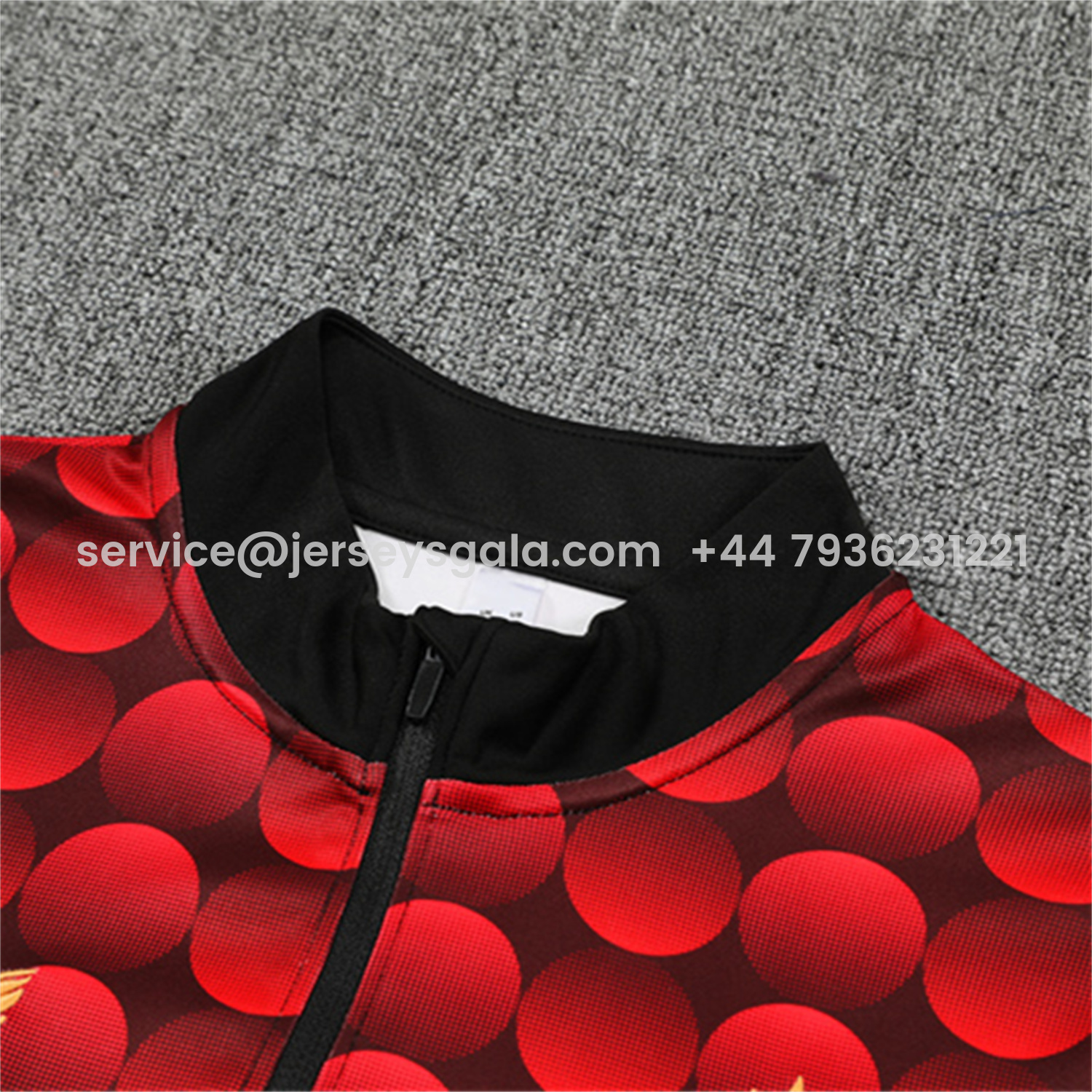 JerseysGala.com | Feyenoord 25-26 Kids Long Sleeve Training Set - Red Top & Black Pants -Customize Name, Number and Patch | Worldwide Shipping