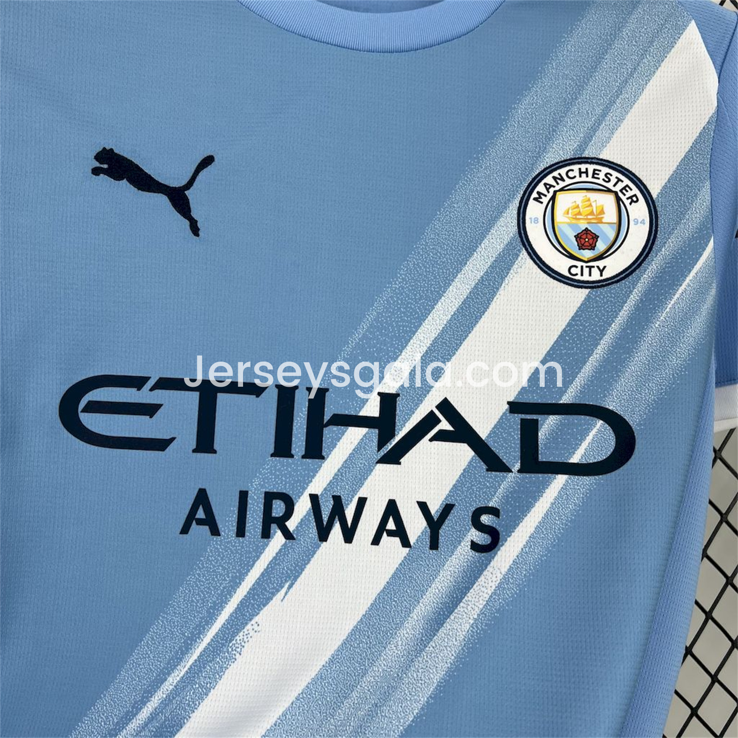 JerseysGala.com | Manchester City 25-26 Home Jersey - Fans Version -Customize Name, Number and Patch | Worldwide Shipping
